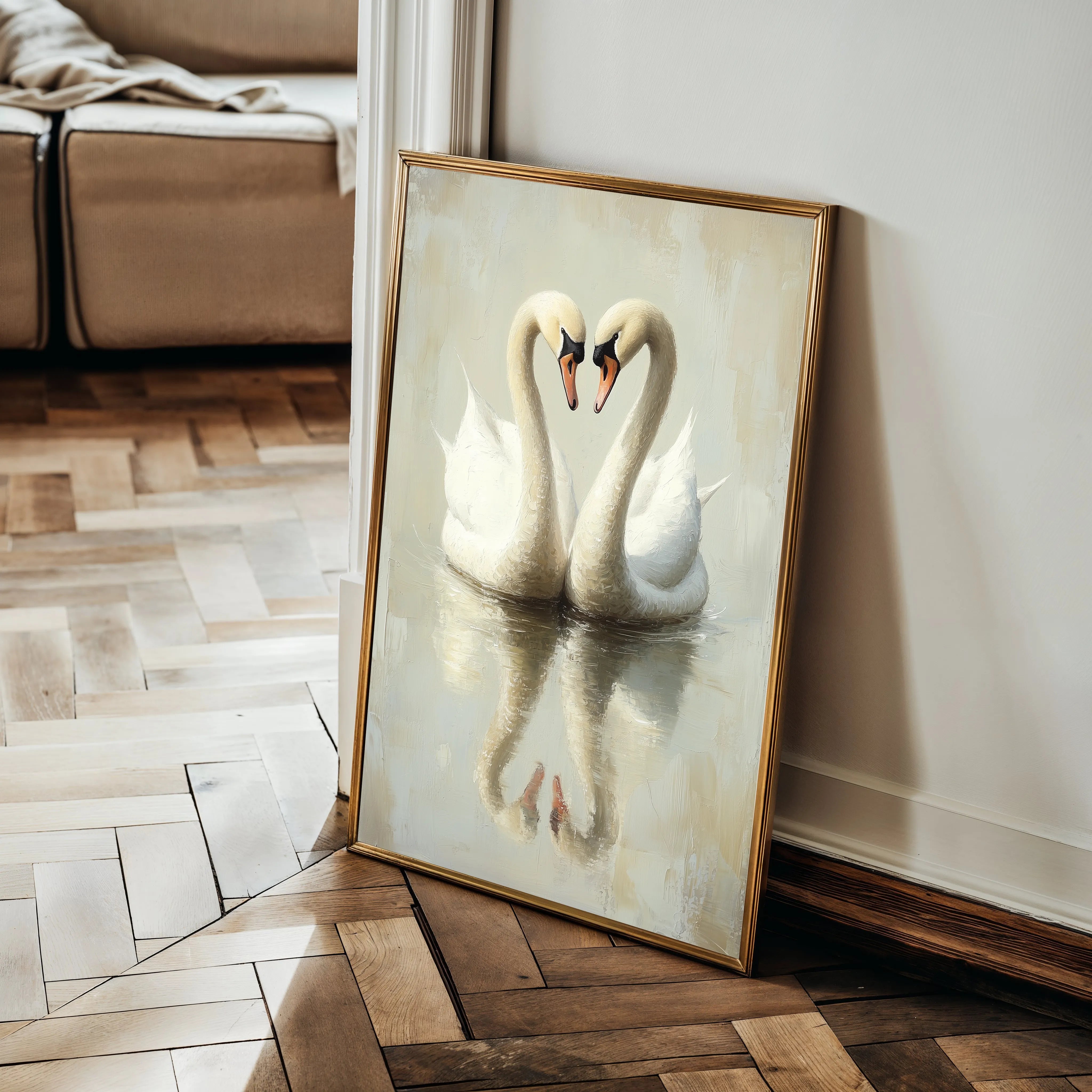 Animals 099 Canvas Art 18" x 24" / 45 x 60 cm / Black