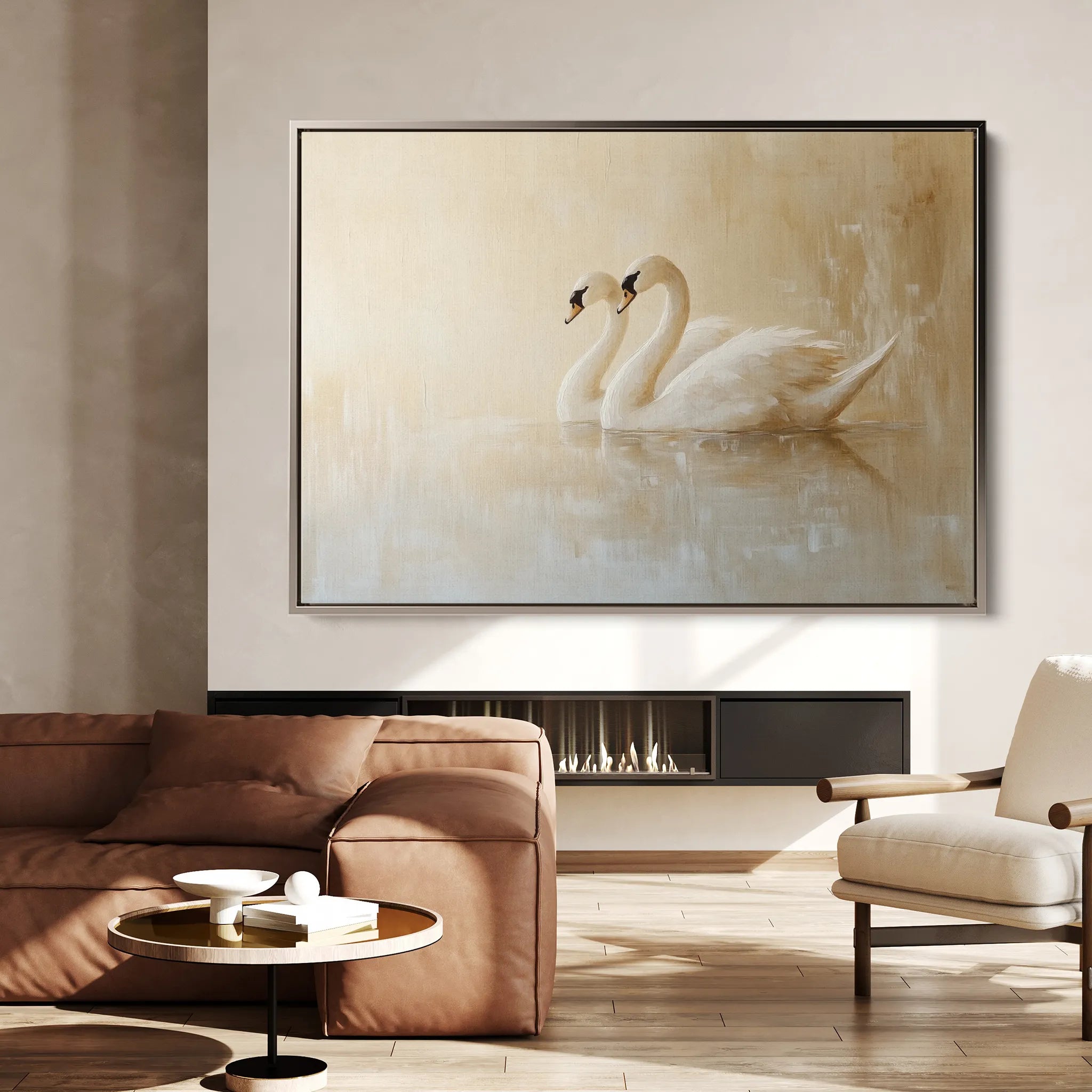 Animals 100 Canvas Art 18" x 24" / 45 x 60 cm / Black