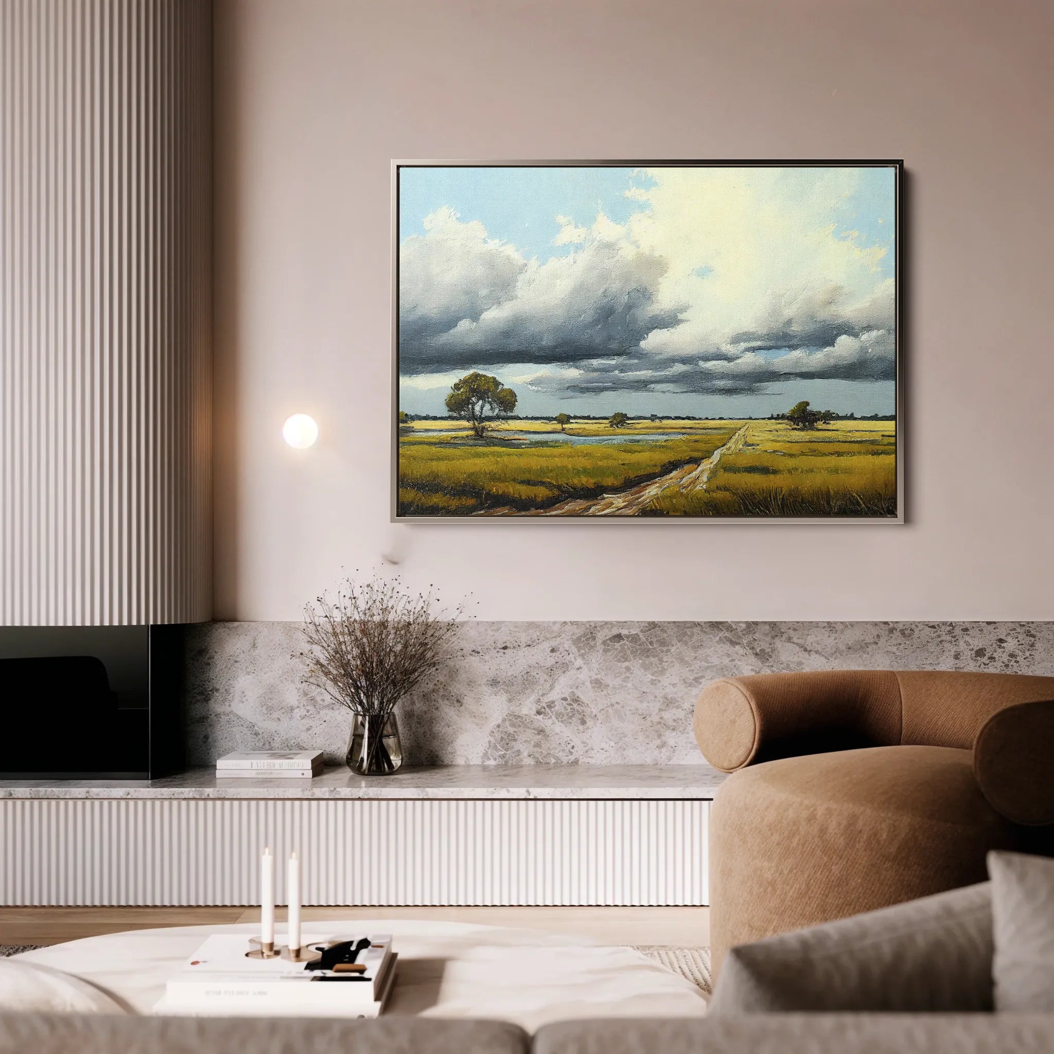 Landscape 100 Canvas Art 18" x 24" / 45 x 60 cm / Black