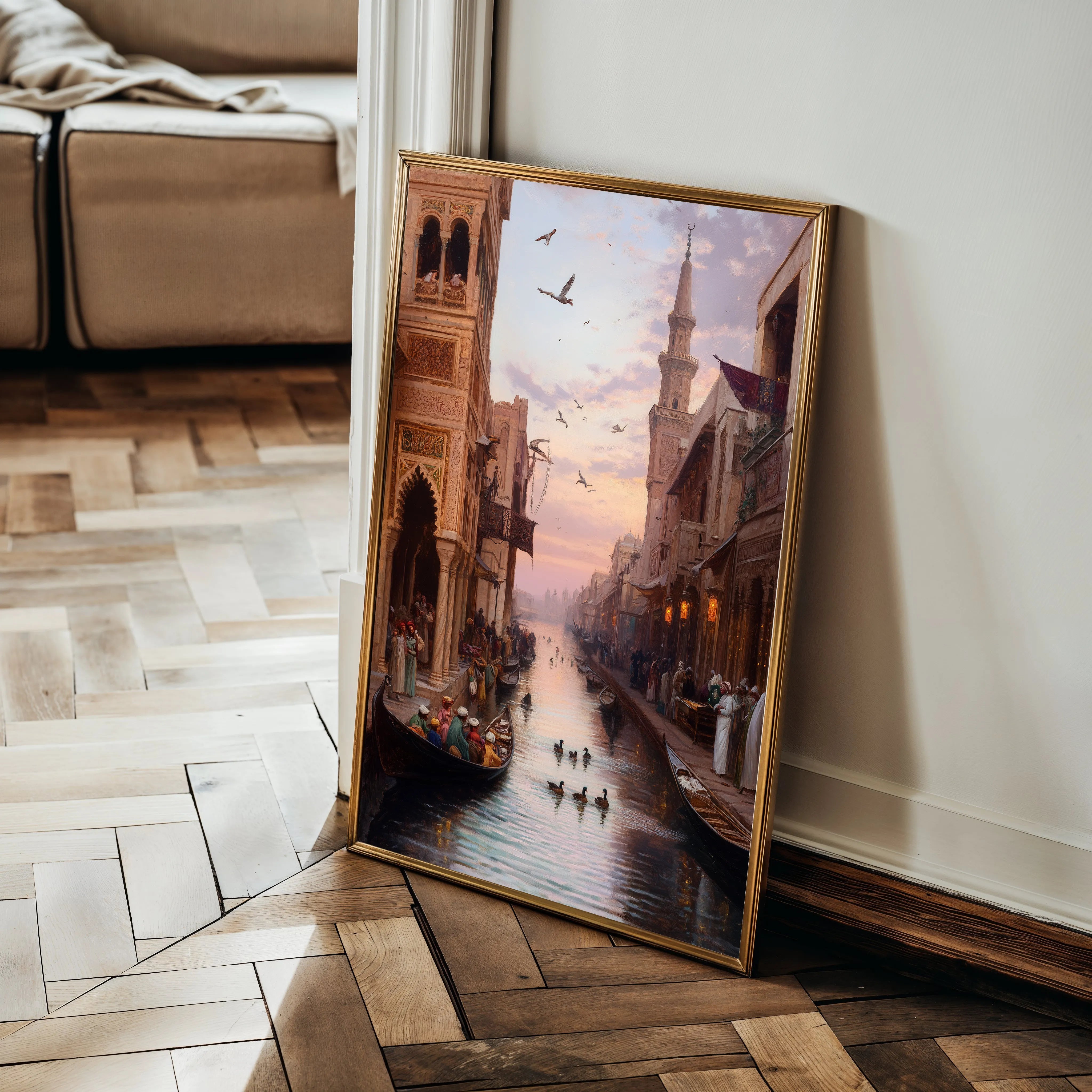 Orientalist 100 Canvas Art 18" x 24" / 45 x 60 cm / Black