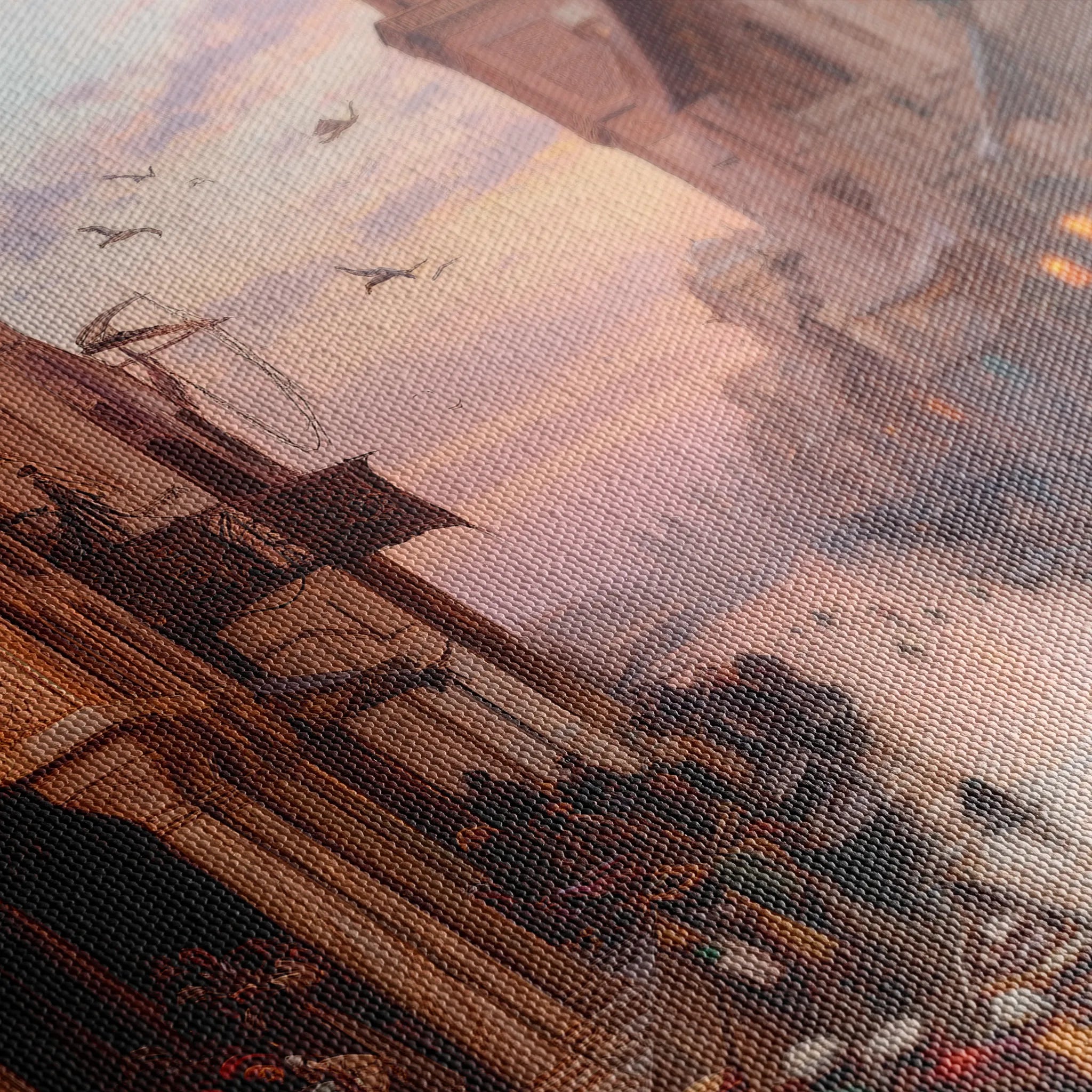 Orientalist 100 Canvas Art 18" x 24" / 45 x 60 cm / Black