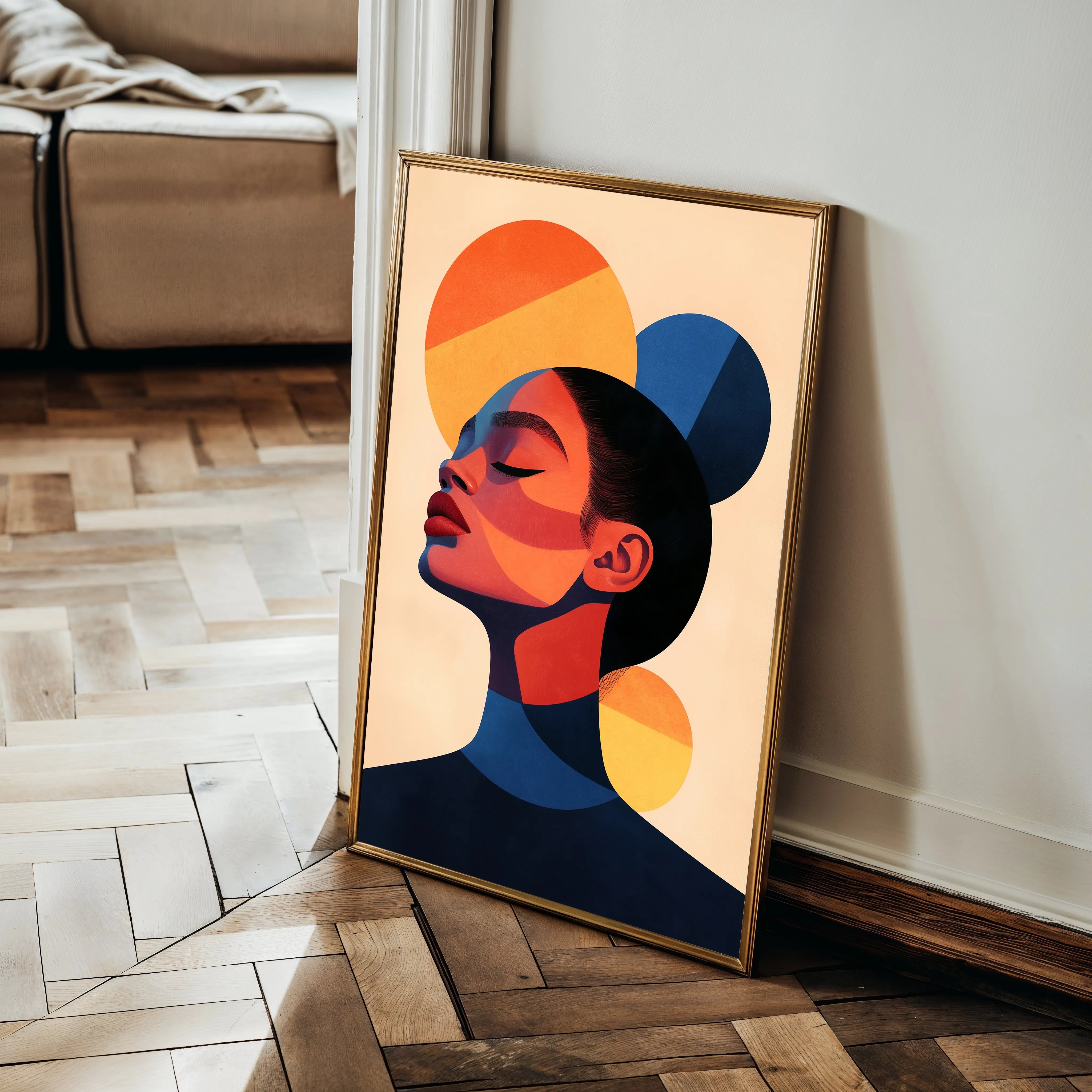 Portrait 100 Canvas Art 18" x 24" / 45 x 60 cm / Black