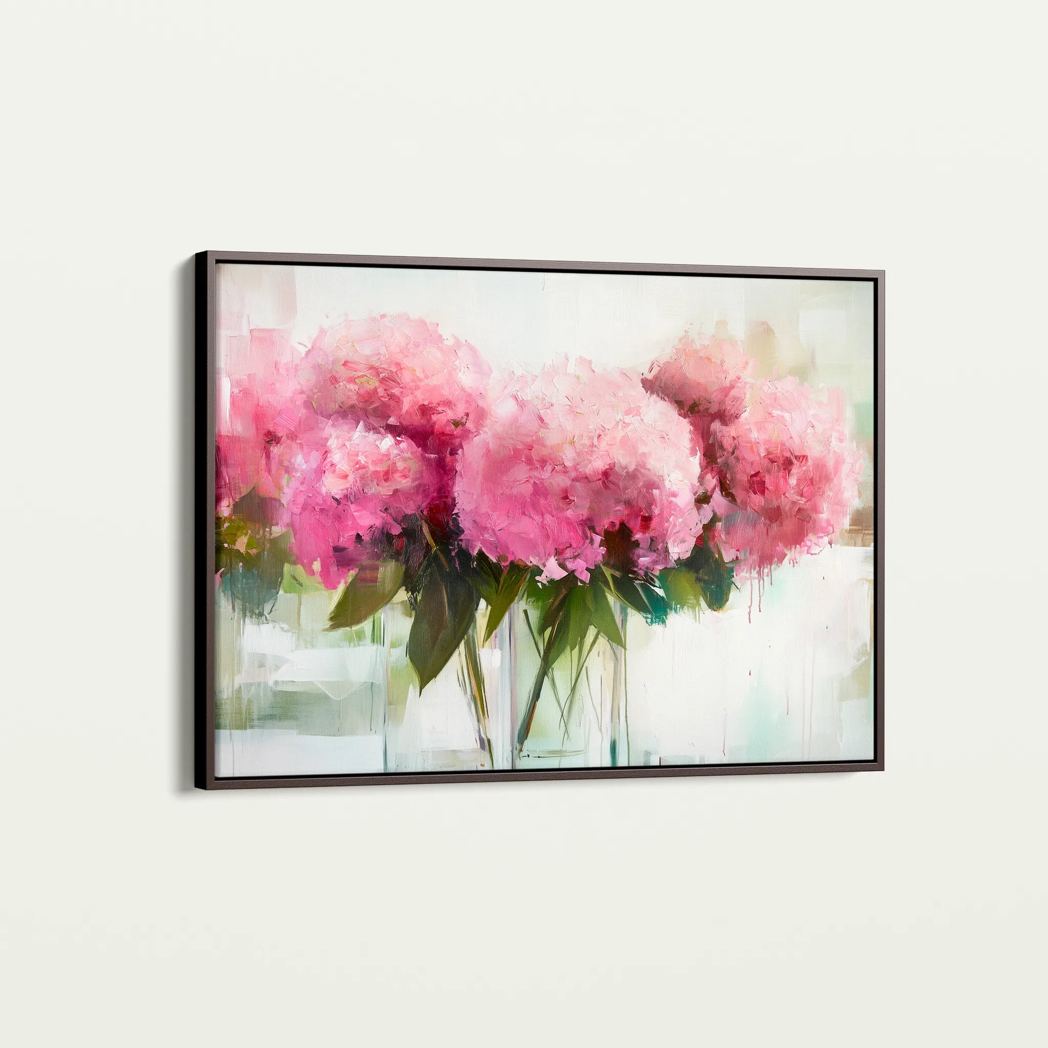 Floral 1003 Canvas Art 18" x 24" / 45 x 60 cm / Black