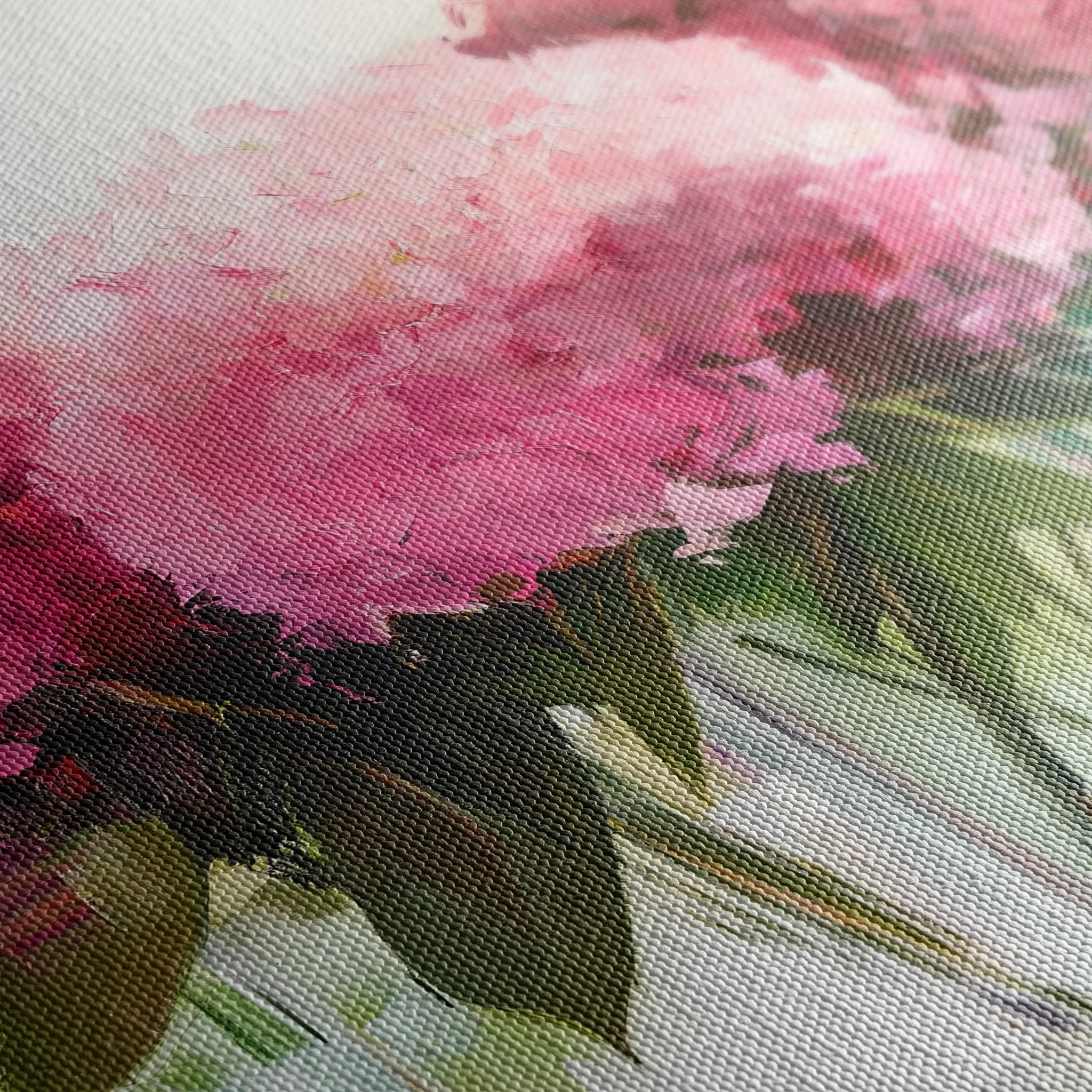 Floral 1003 Canvas Art 18" x 24" / 45 x 60 cm / Black