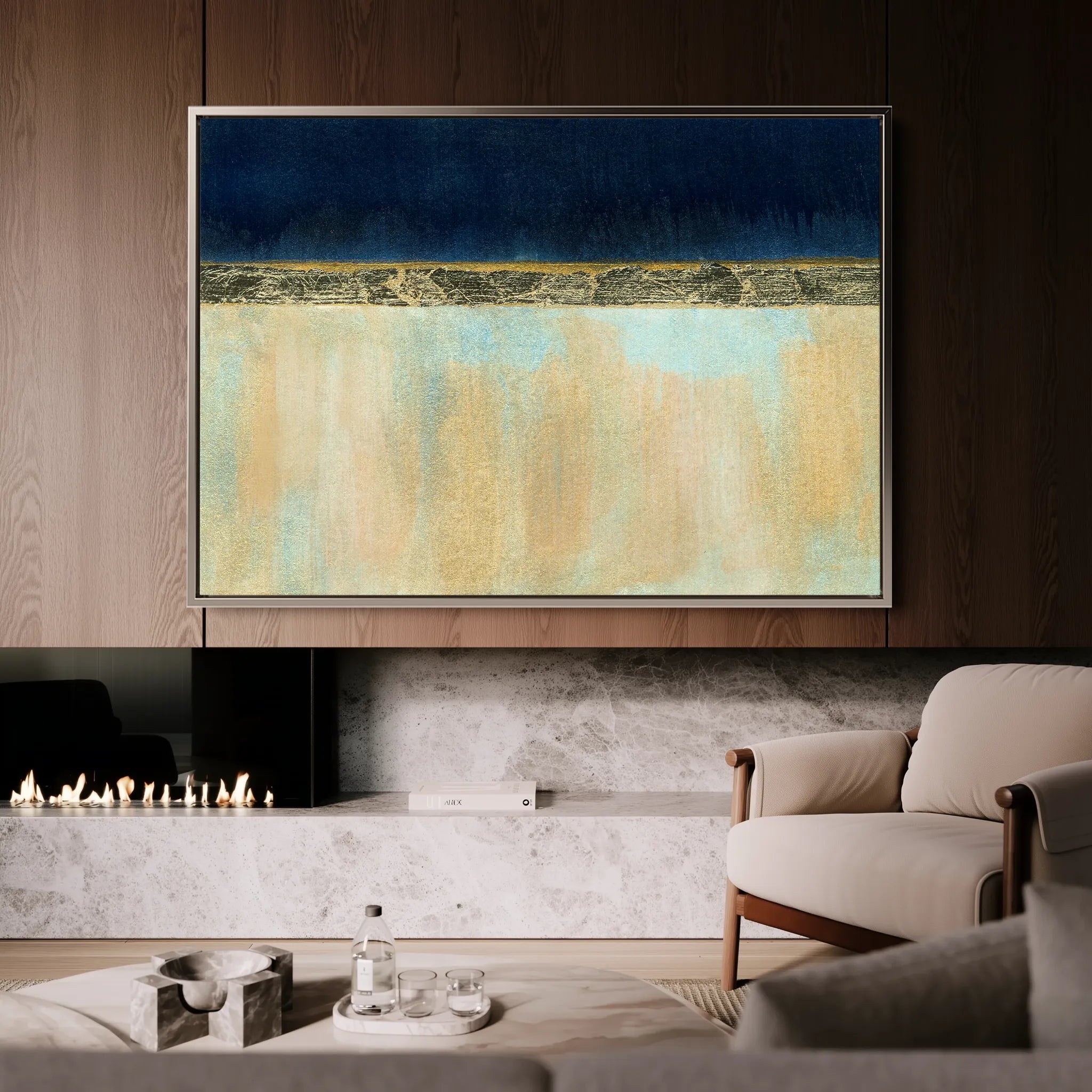 Abstract 101 Canvas Art 18" x 24" / 45 x 60 cm / Black