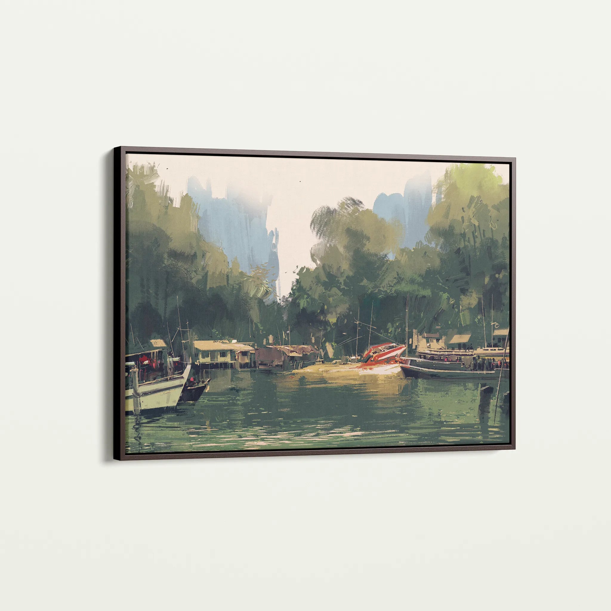 Landscape 101 Canvas Art 18" x 24" / 45 x 60 cm / Black