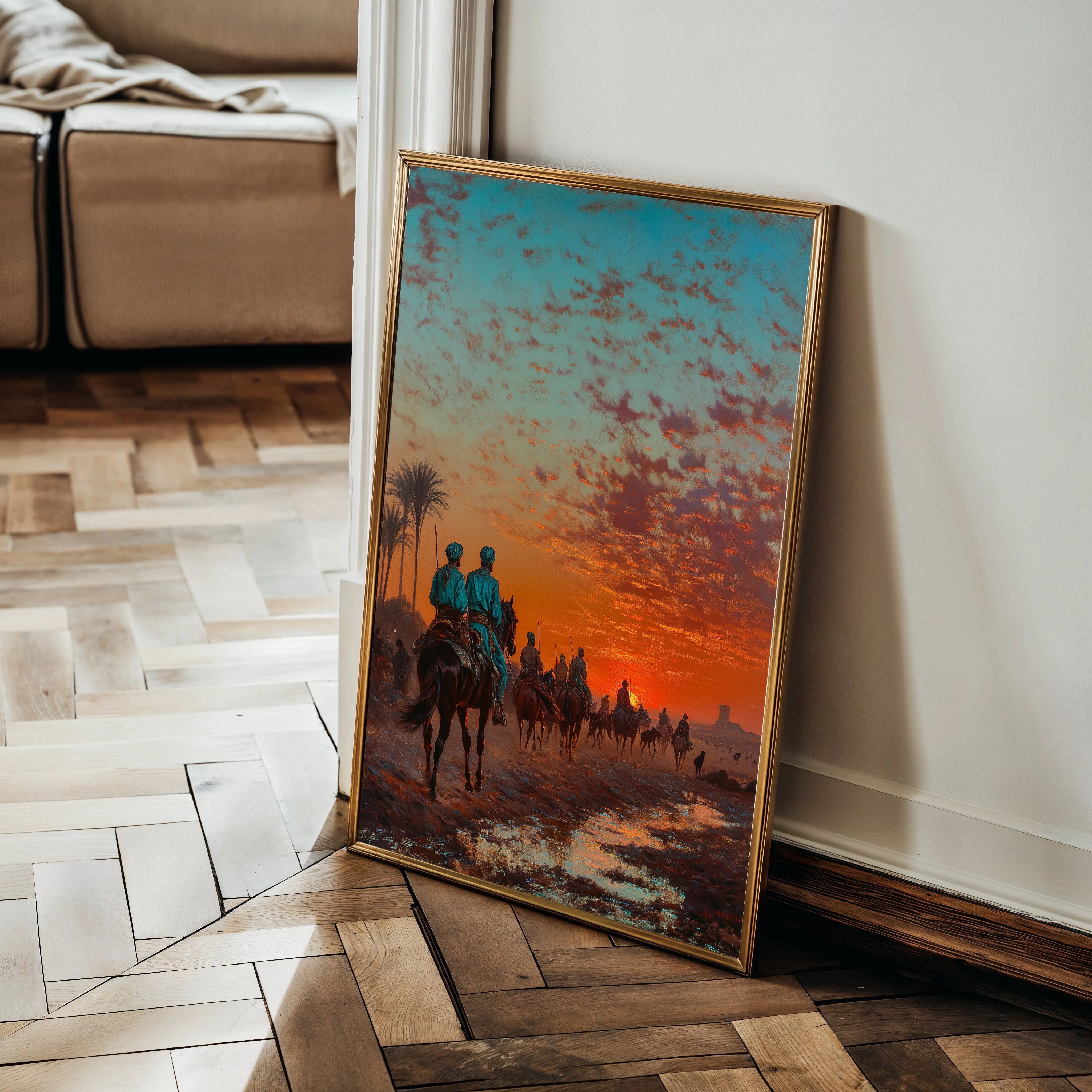 Orientalist 101 Canvas Art 18" x 24" / 45 x 60 cm / Black