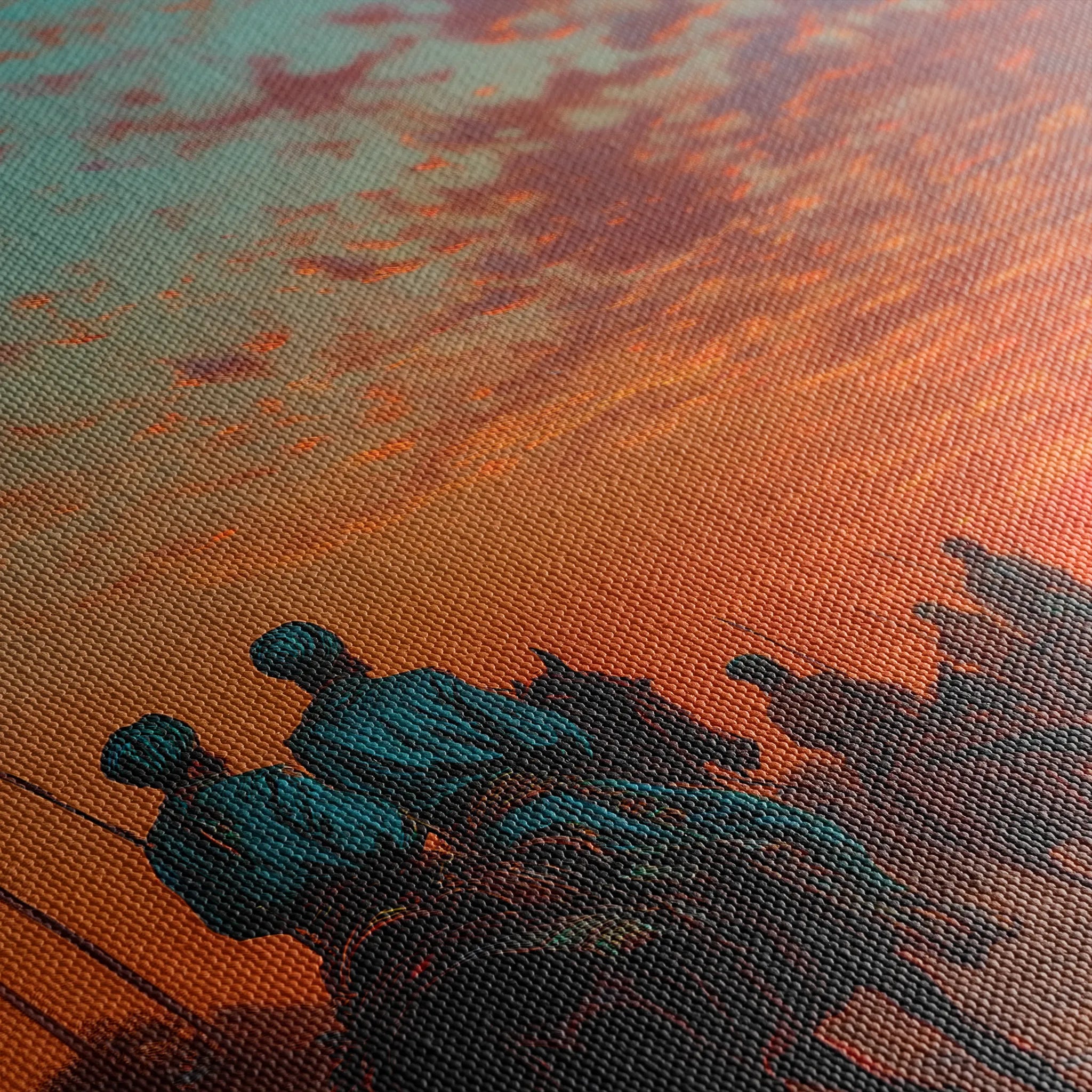 Orientalist 101 Canvas Art 18" x 24" / 45 x 60 cm / Black