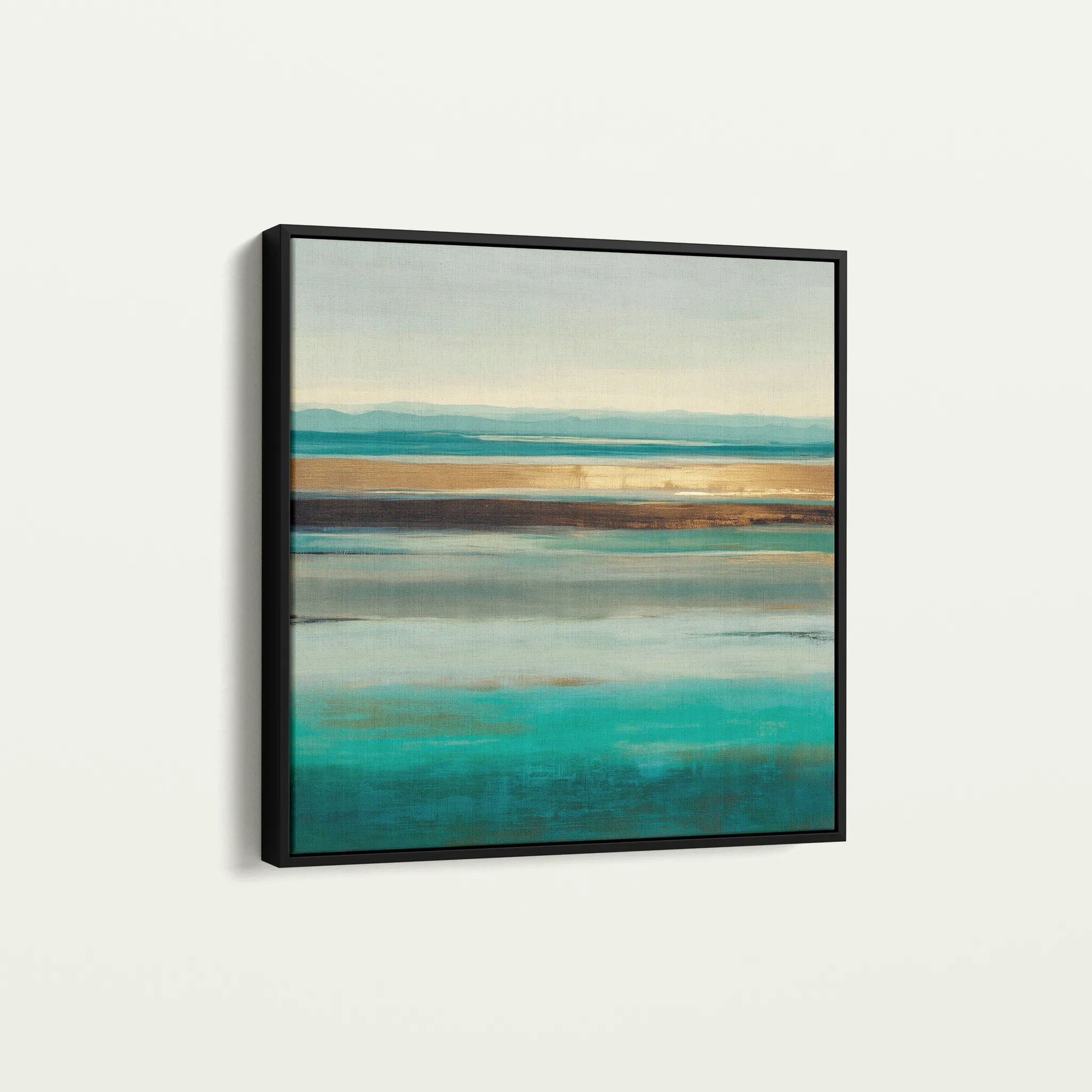 Abstract 1011 Canvas Art 16" x 16" / 40 x 40 cm / Black