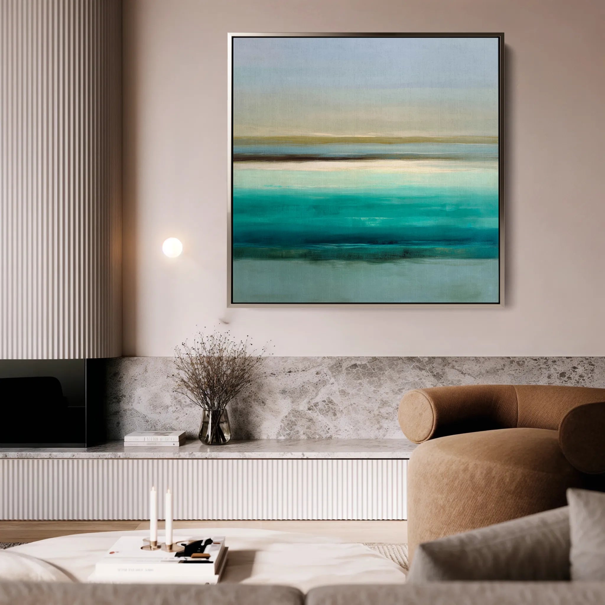 Abstract 1012 Canvas Art 16" x 16" / 40 x 40 cm / Black