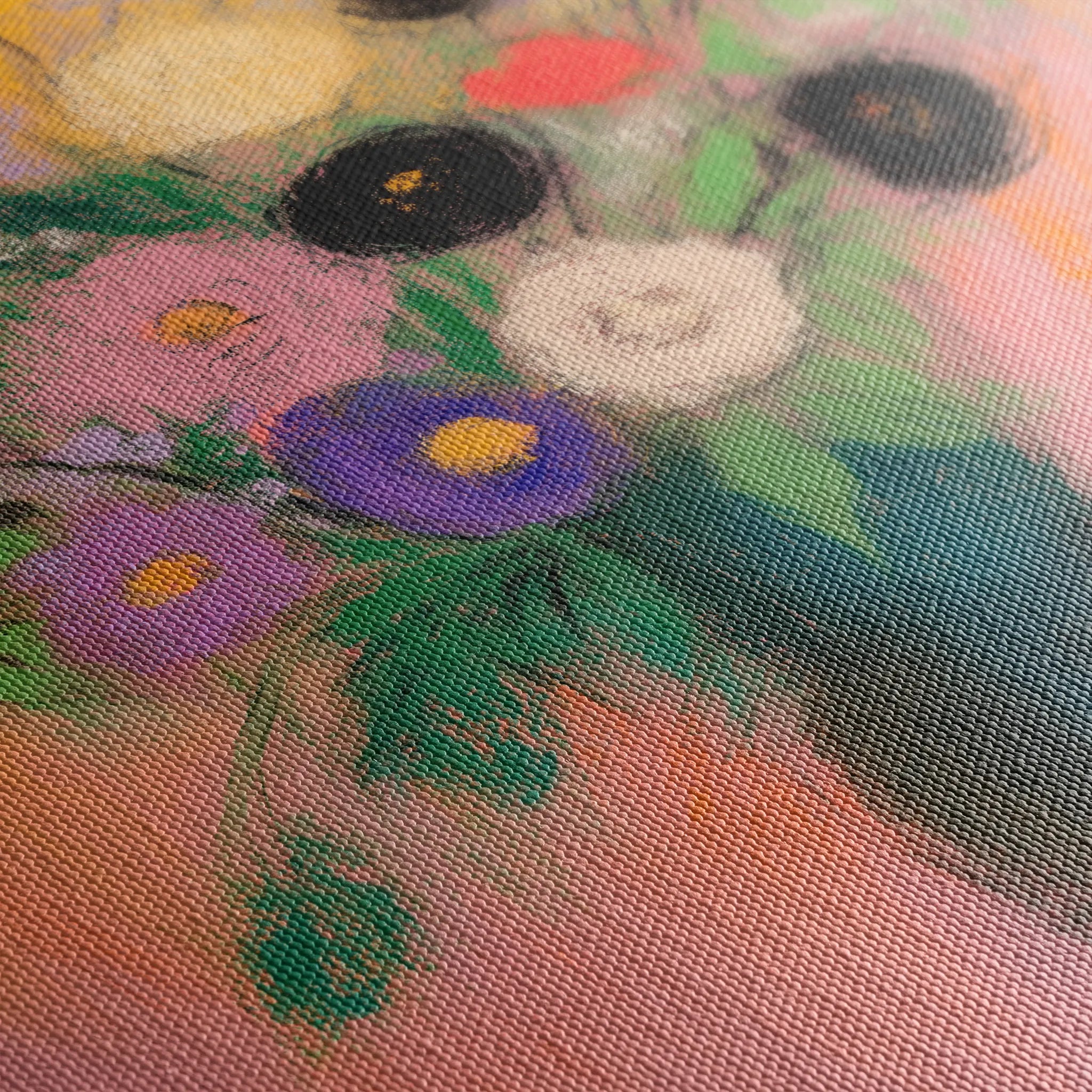 Floral 1013 Canvas Art 18" x 24" / 45 x 60 cm / Black
