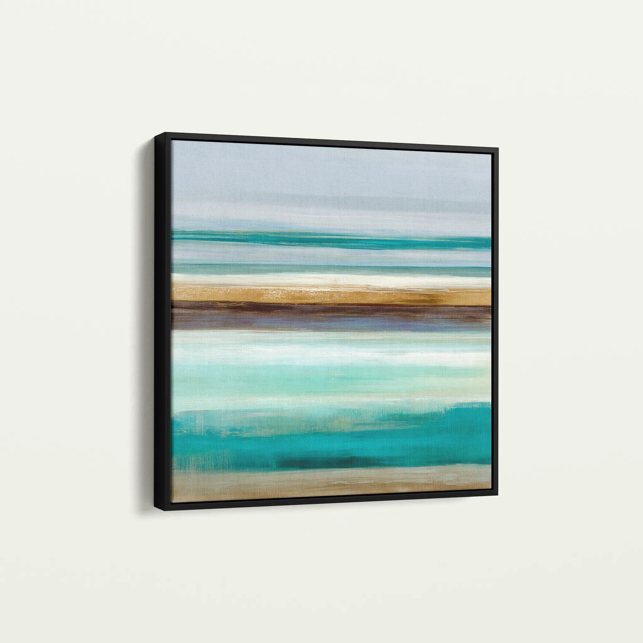 Abstract 1014 Canvas Art 16" x 16" / 40 x 40 cm / Black