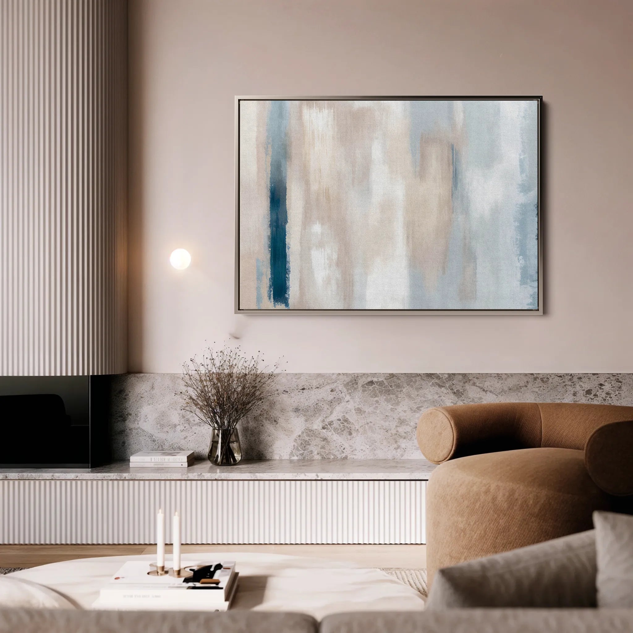 Abstract 102 Canvas Art 18" x 24" / 45 x 60 cm / Black