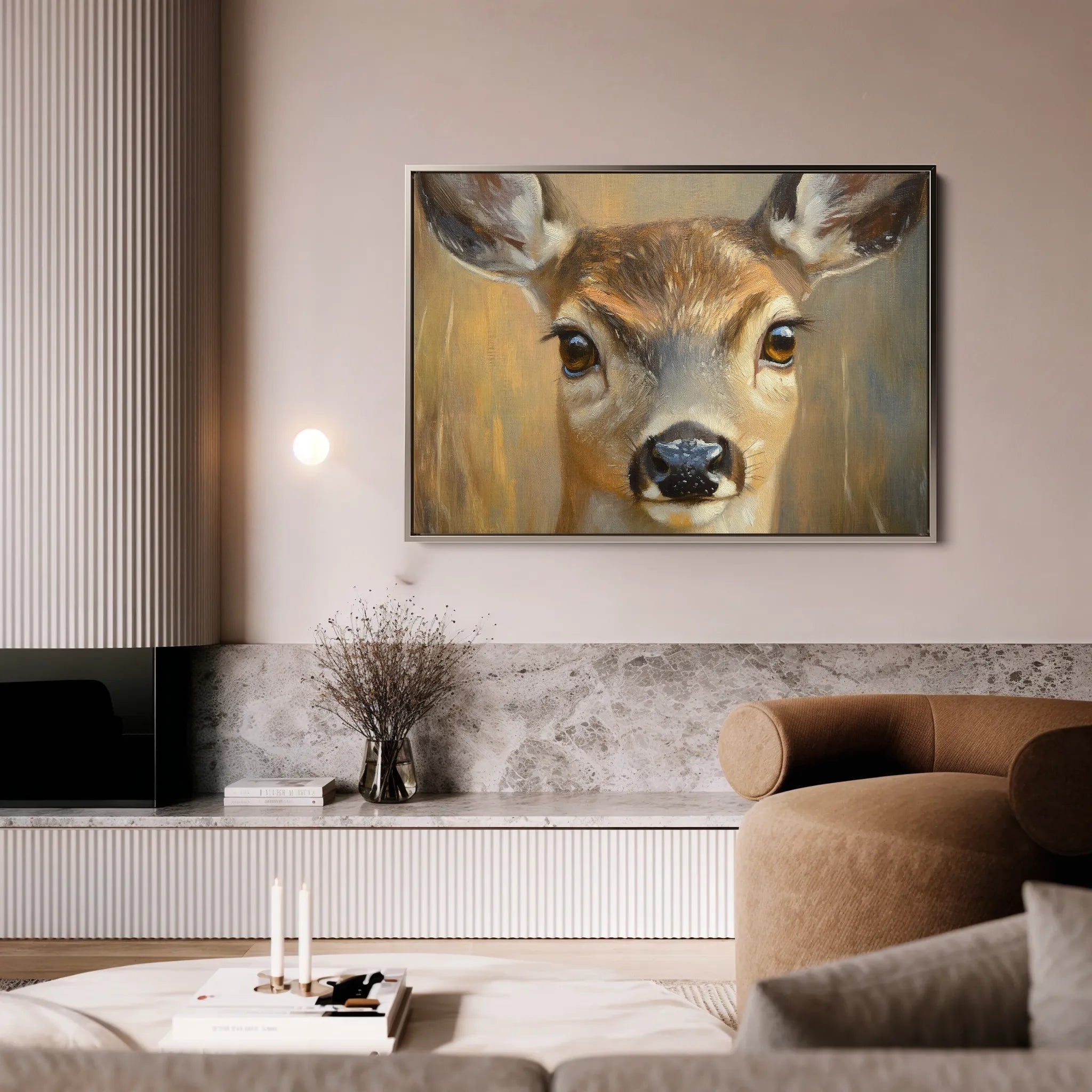 Animals 102 Canvas Art 18" x 24" / 45 x 60 cm / Black