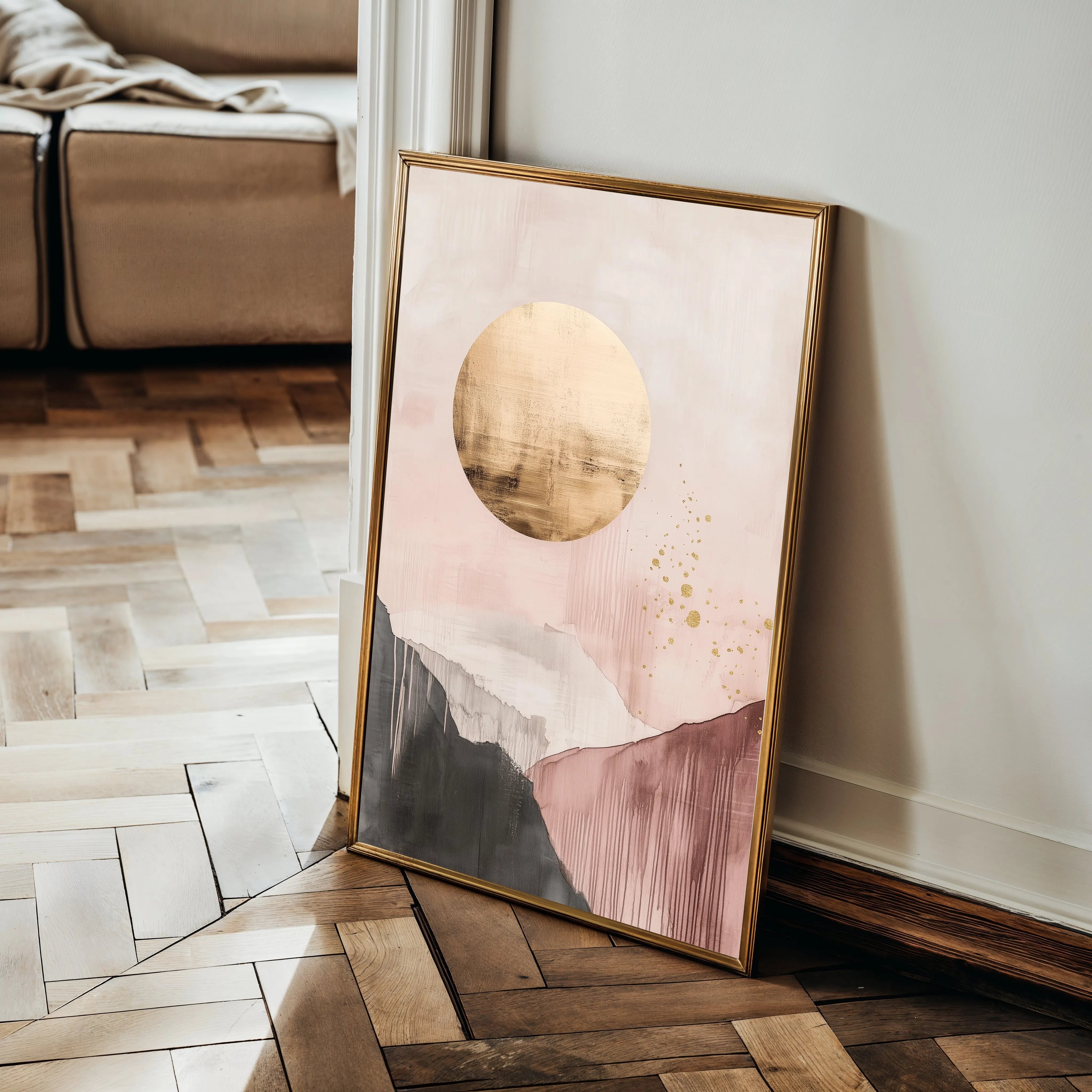 Boho 102 Canvas Art 18" x 24" / 45 x 60 cm / Black