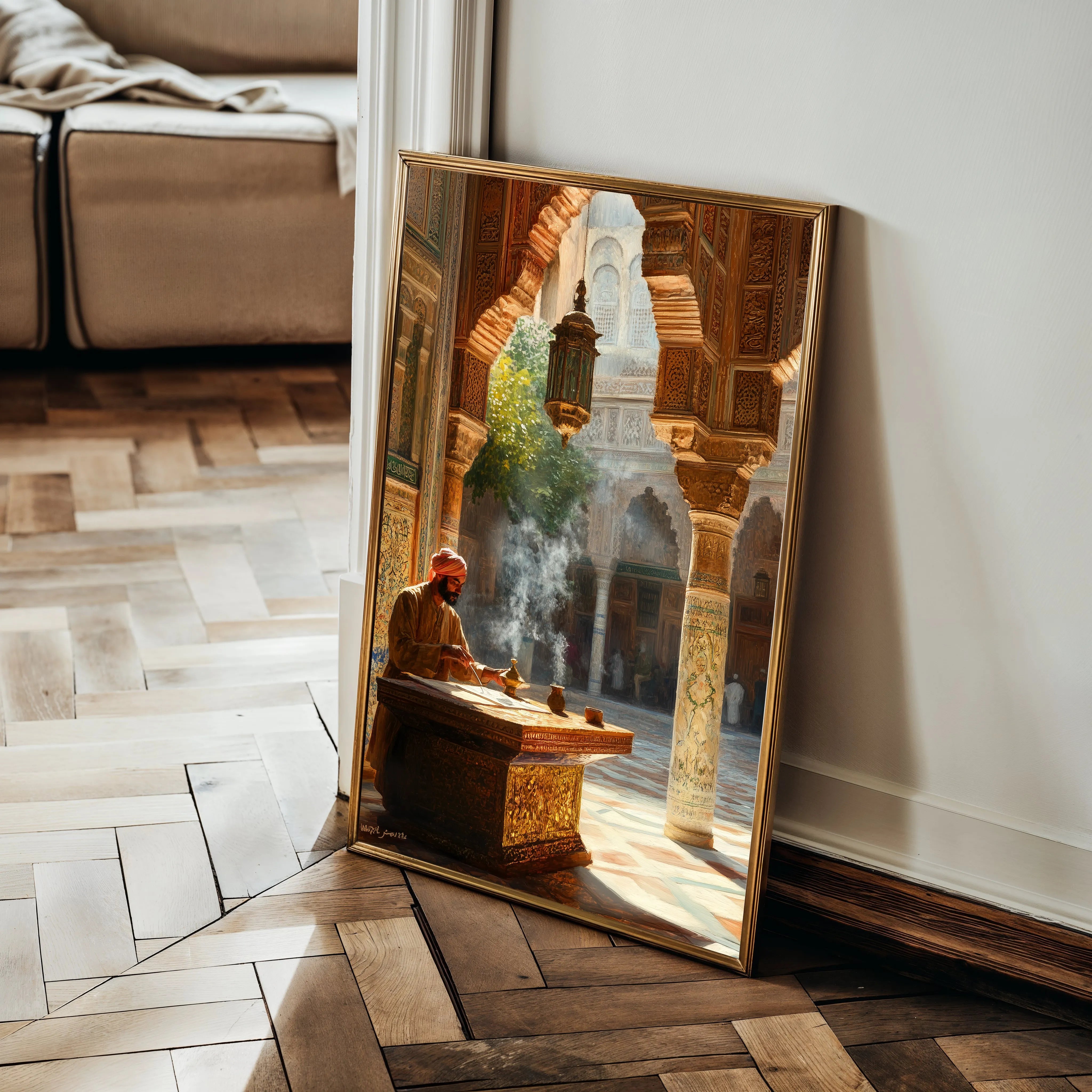 Orientalist 102 Canvas Art 18" x 24" / 45 x 60 cm / Black