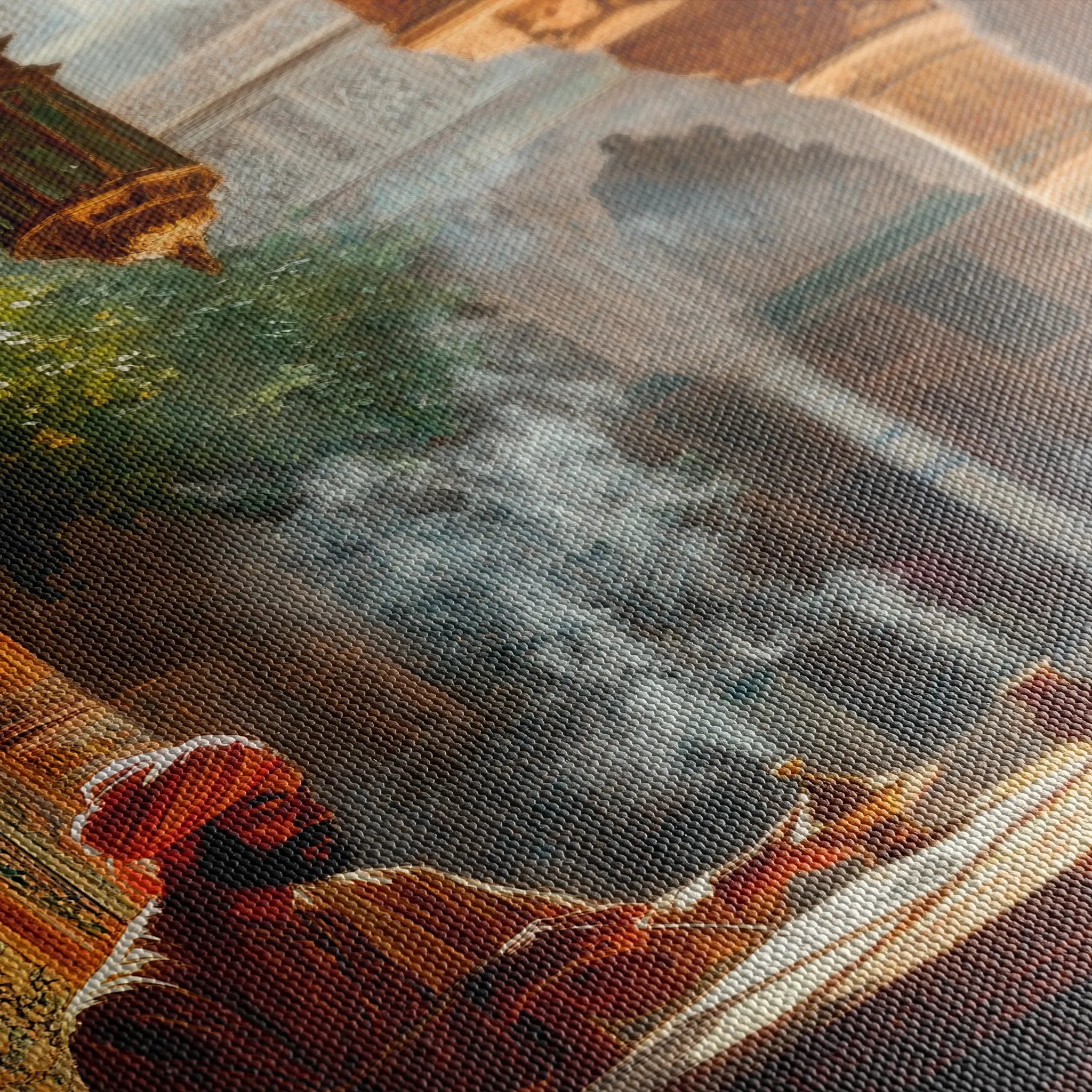 Orientalist 102 Canvas Art 18" x 24" / 45 x 60 cm / Black