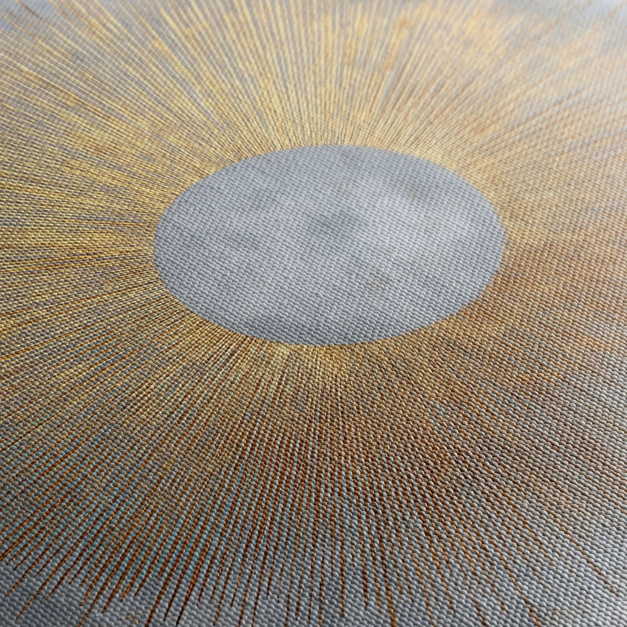 Abstract 1029 Canvas Art 16" x 16" / 40 x 40 cm / Black