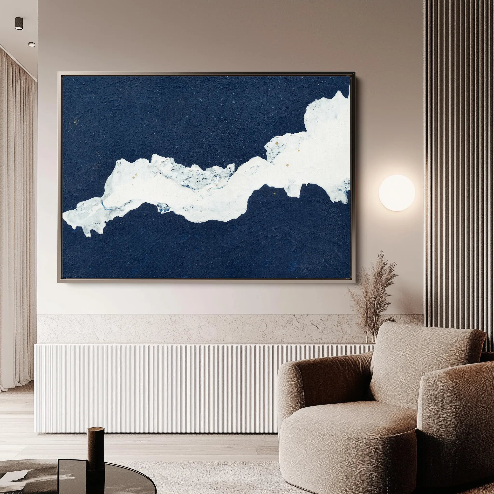 Abstract 103 Canvas Art 18" x 24" / 45 x 60 cm / Black