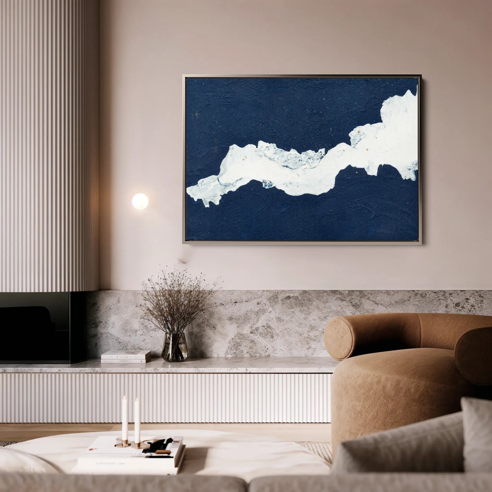 Abstract 103 Canvas Art 18" x 24" / 45 x 60 cm / Black