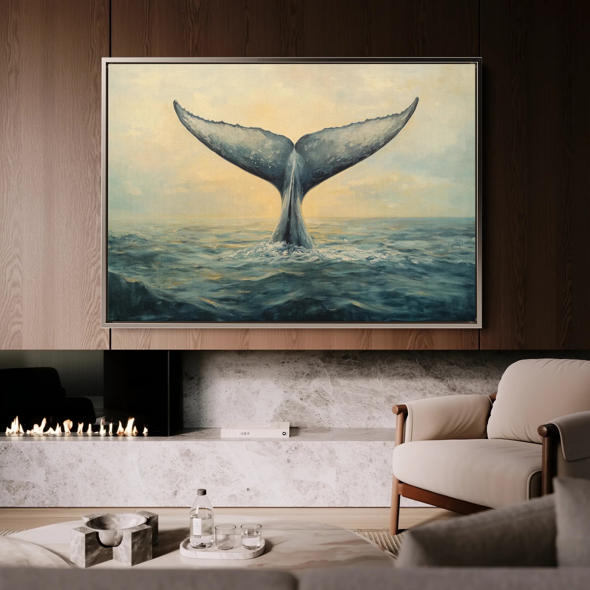 Animals 103 Canvas Art 18" x 24" / 45 x 60 cm / Black