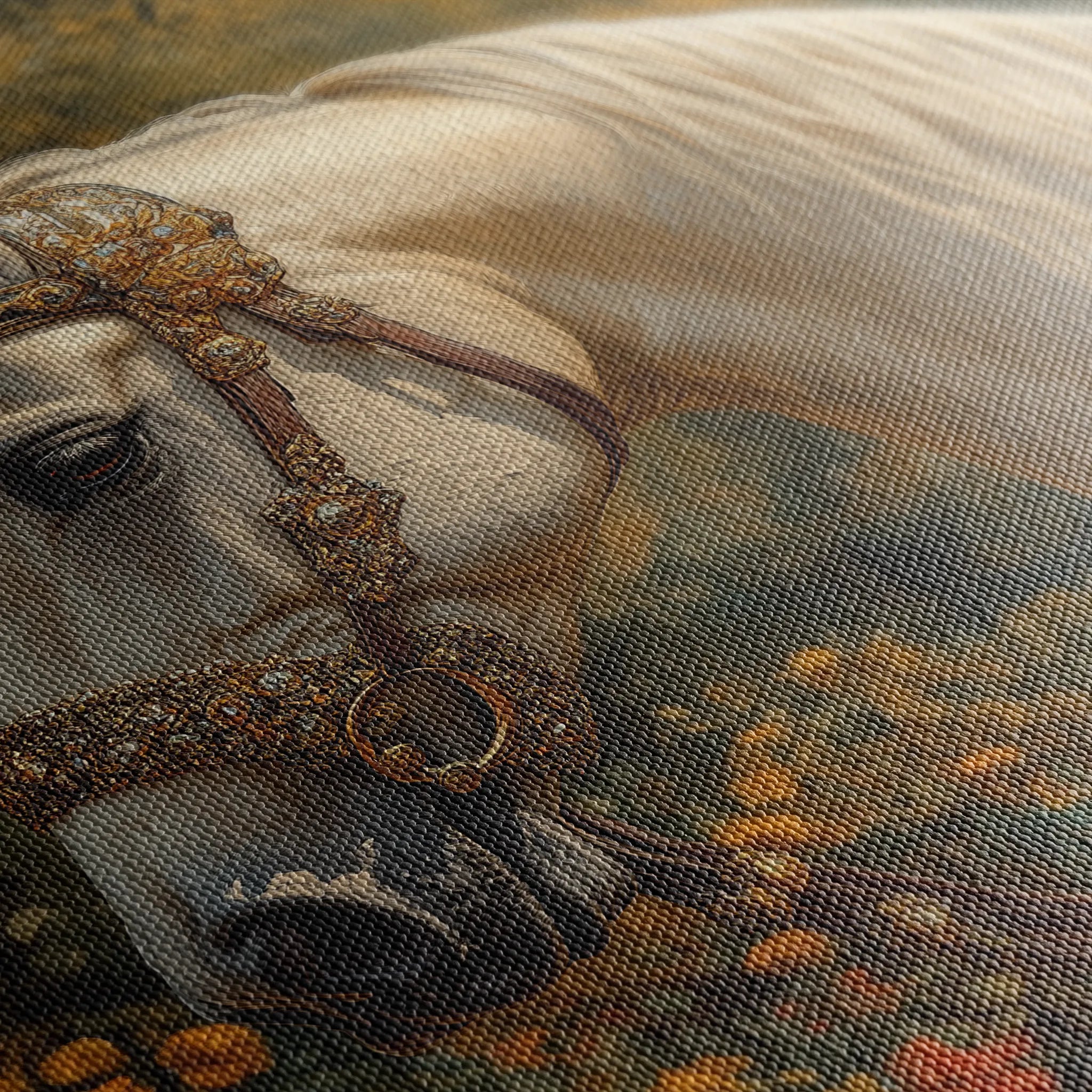 Horses 103 Canvas Art 18" x 24" / 45 x 60 cm / Black