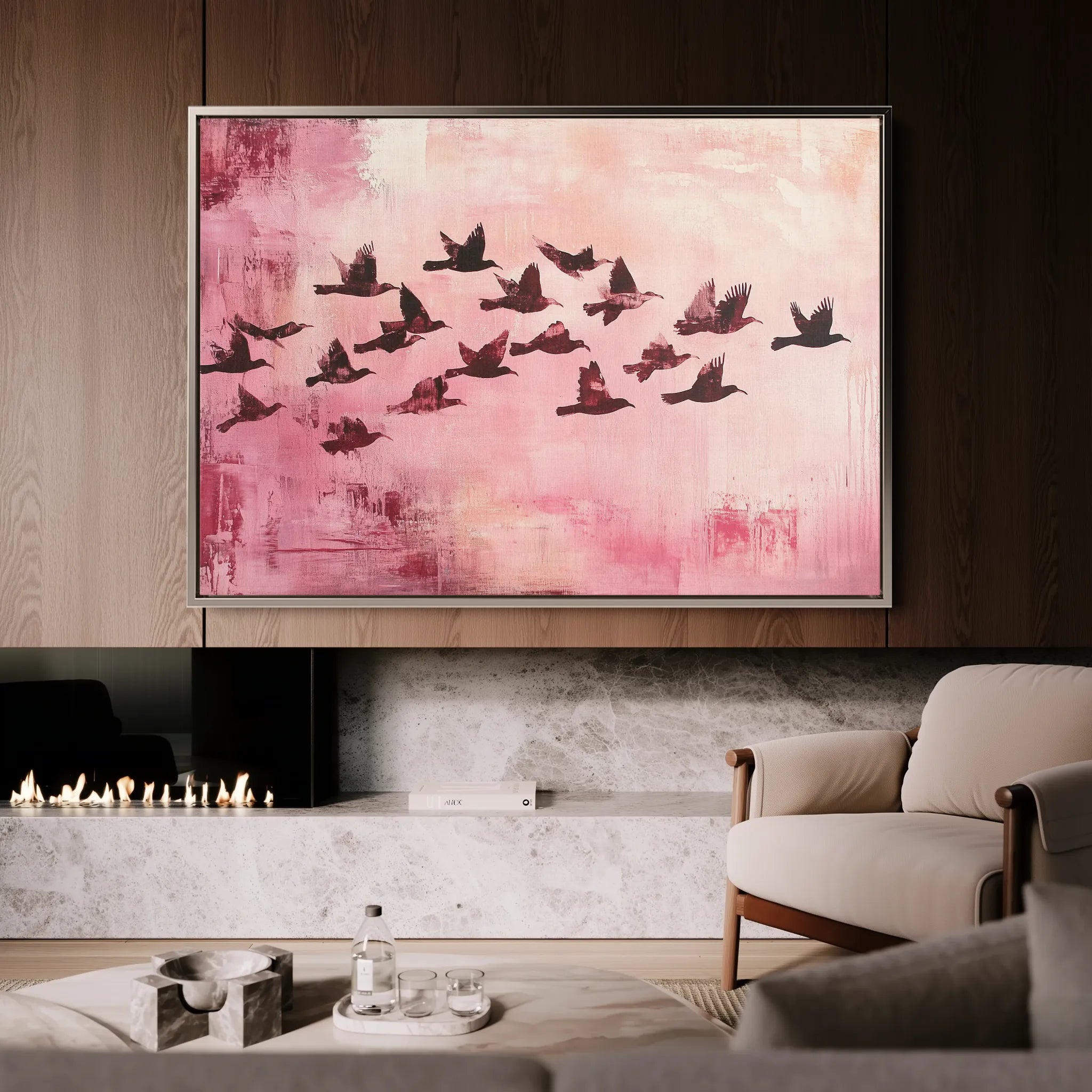 Animals 104 Canvas Art 18" x 24" / 45 x 60 cm / Black