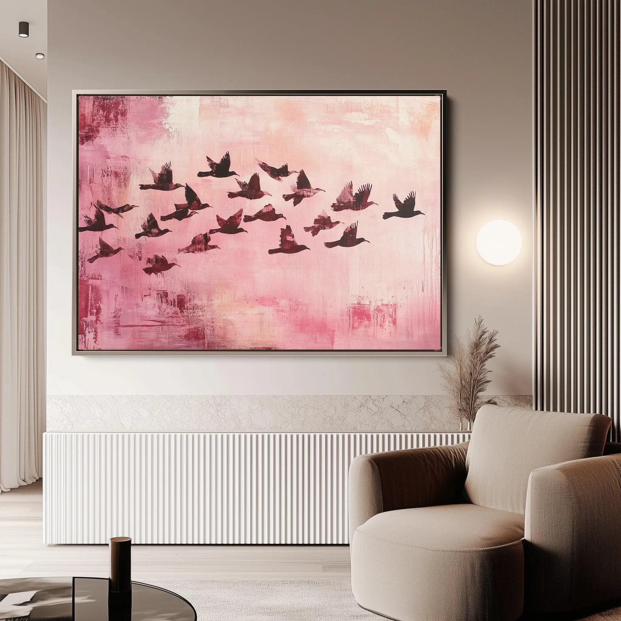 Animals 104 Canvas Art 18" x 24" / 45 x 60 cm / Black
