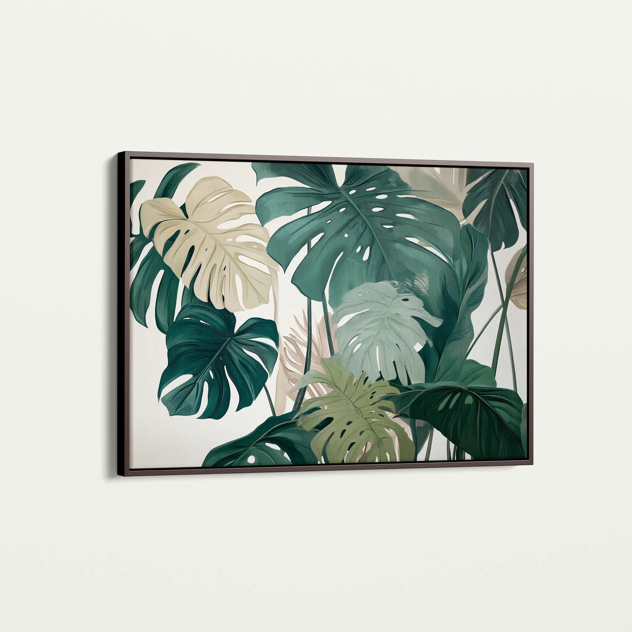 Floral 1042 Canvas Art 18" x 24" / 45 x 60 cm / Black