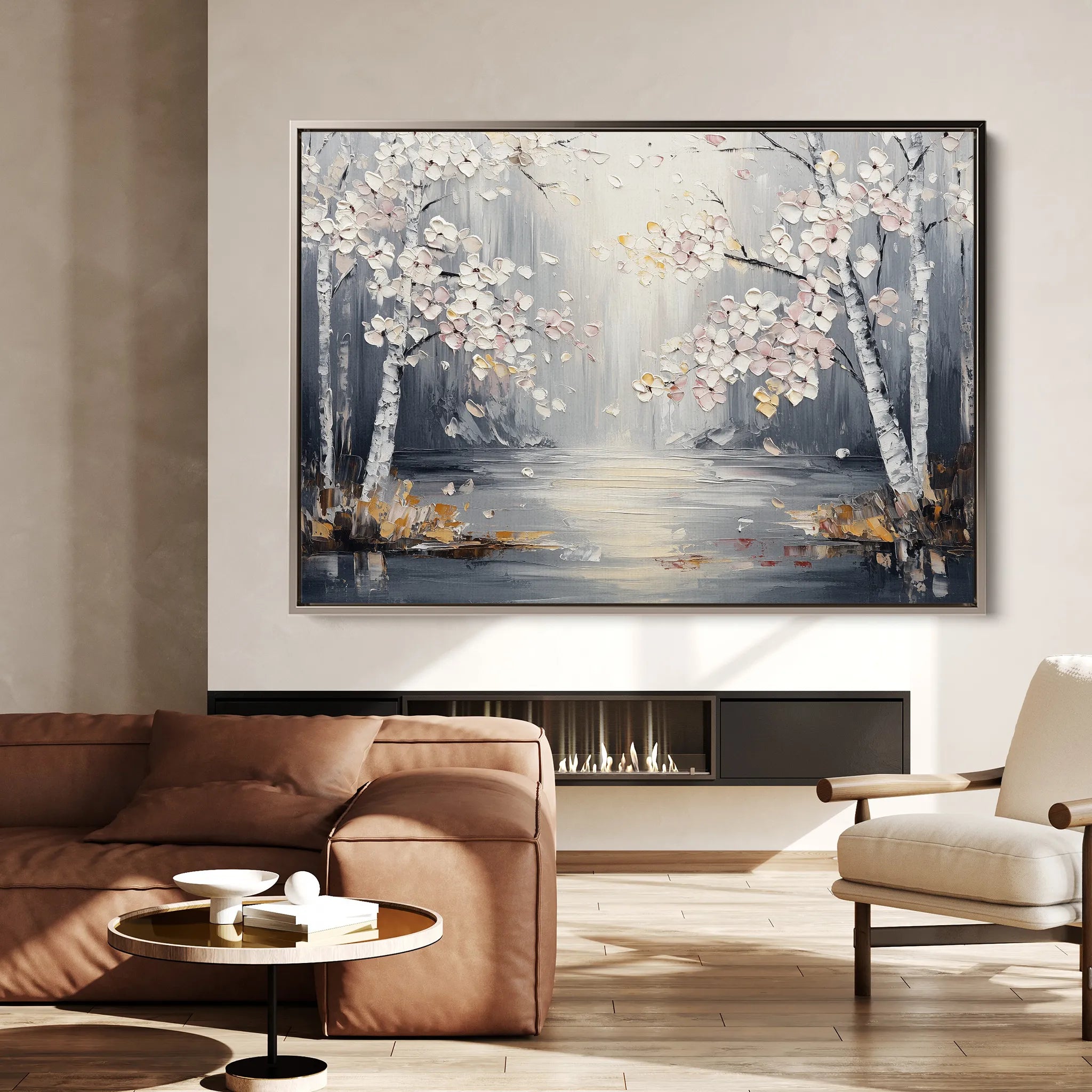 Floral 1043 Canvas Art 18" x 24" / 45 x 60 cm / Black