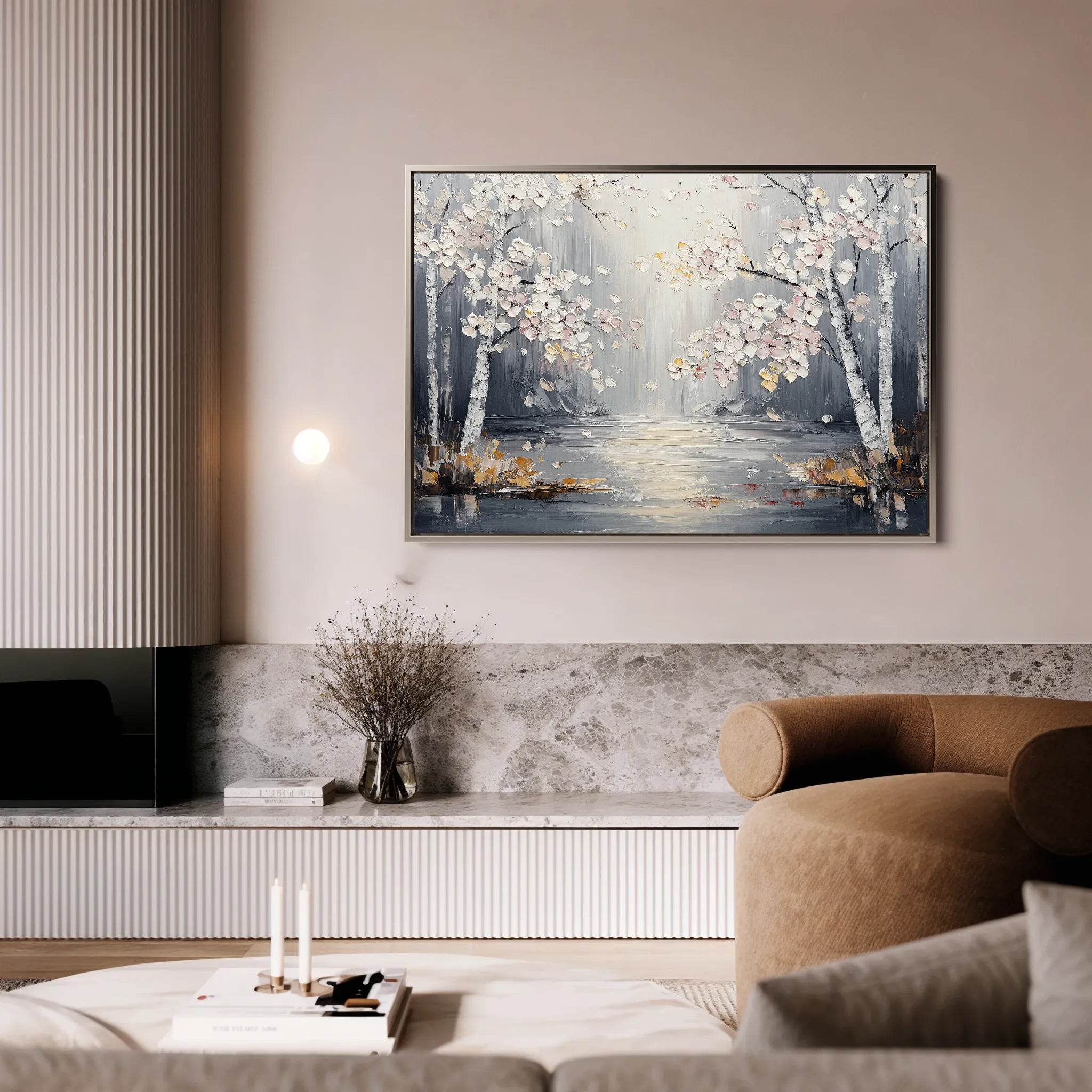 Floral 1043 Canvas Art 18" x 24" / 45 x 60 cm / Black