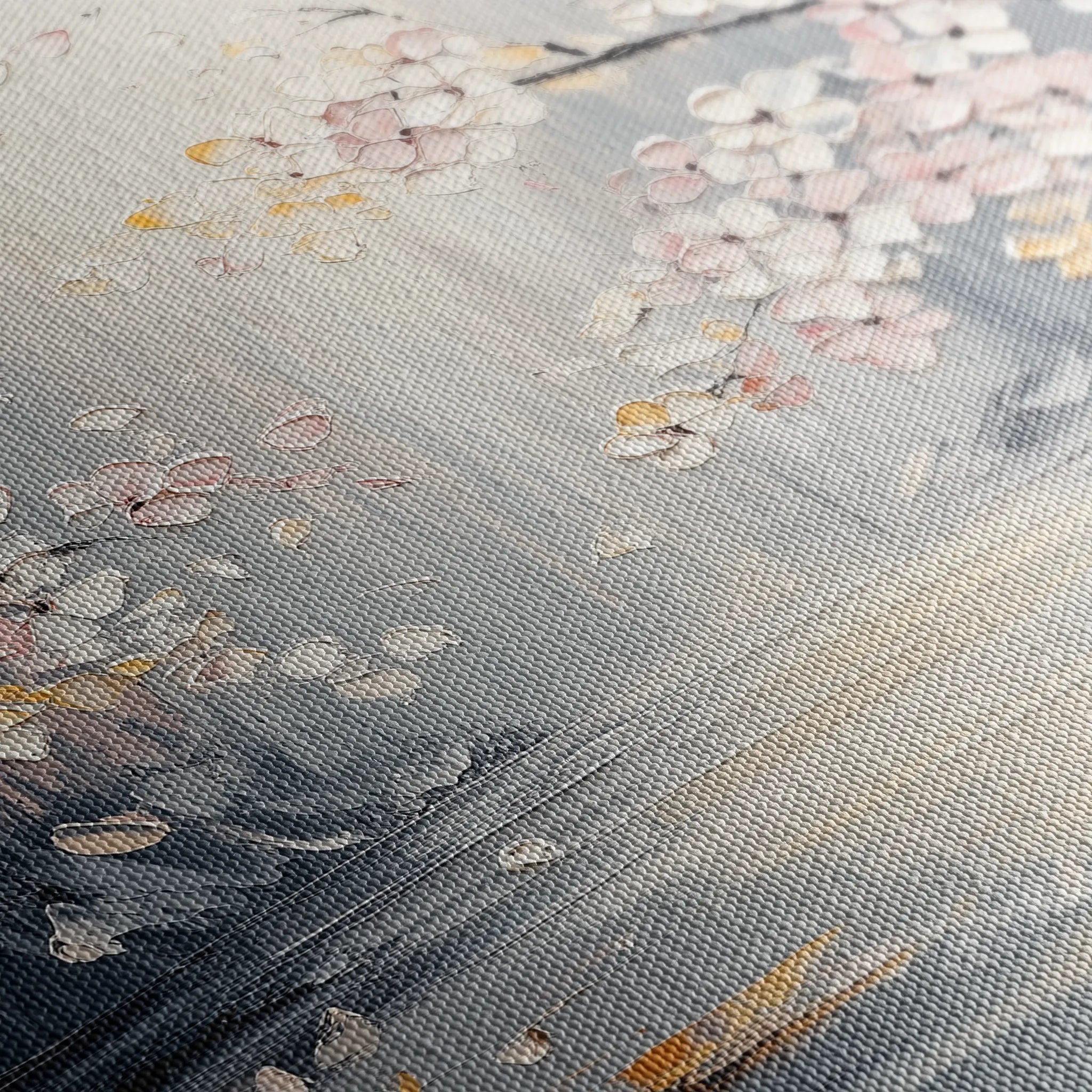 Floral 1043 Canvas Art 18" x 24" / 45 x 60 cm / Black