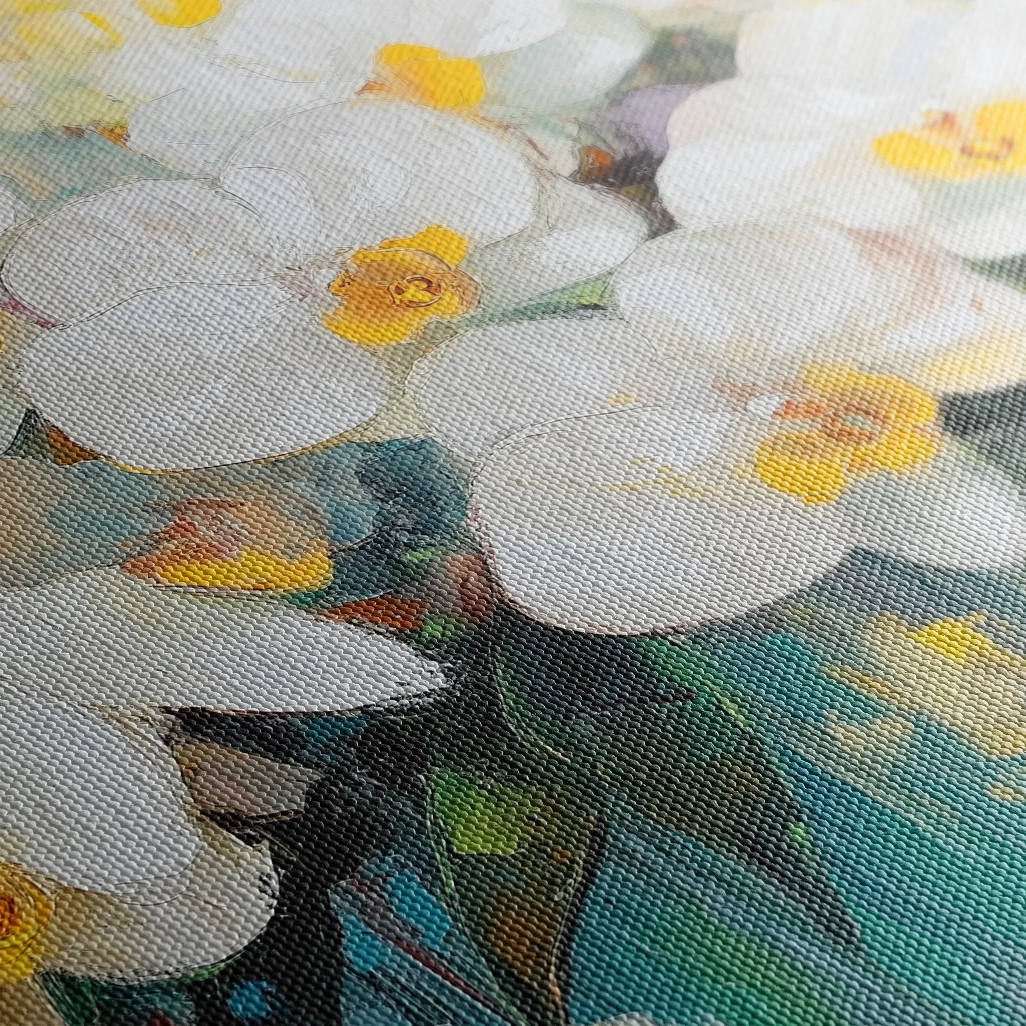 Floral 1044 Canvas Art 18" x 24" / 45 x 60 cm / Black
