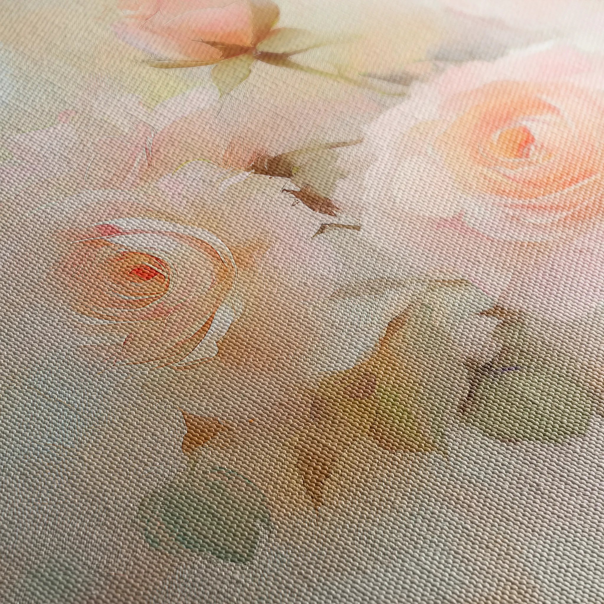Floral 1048 Canvas Art 18" x 24" / 45 x 60 cm / Black