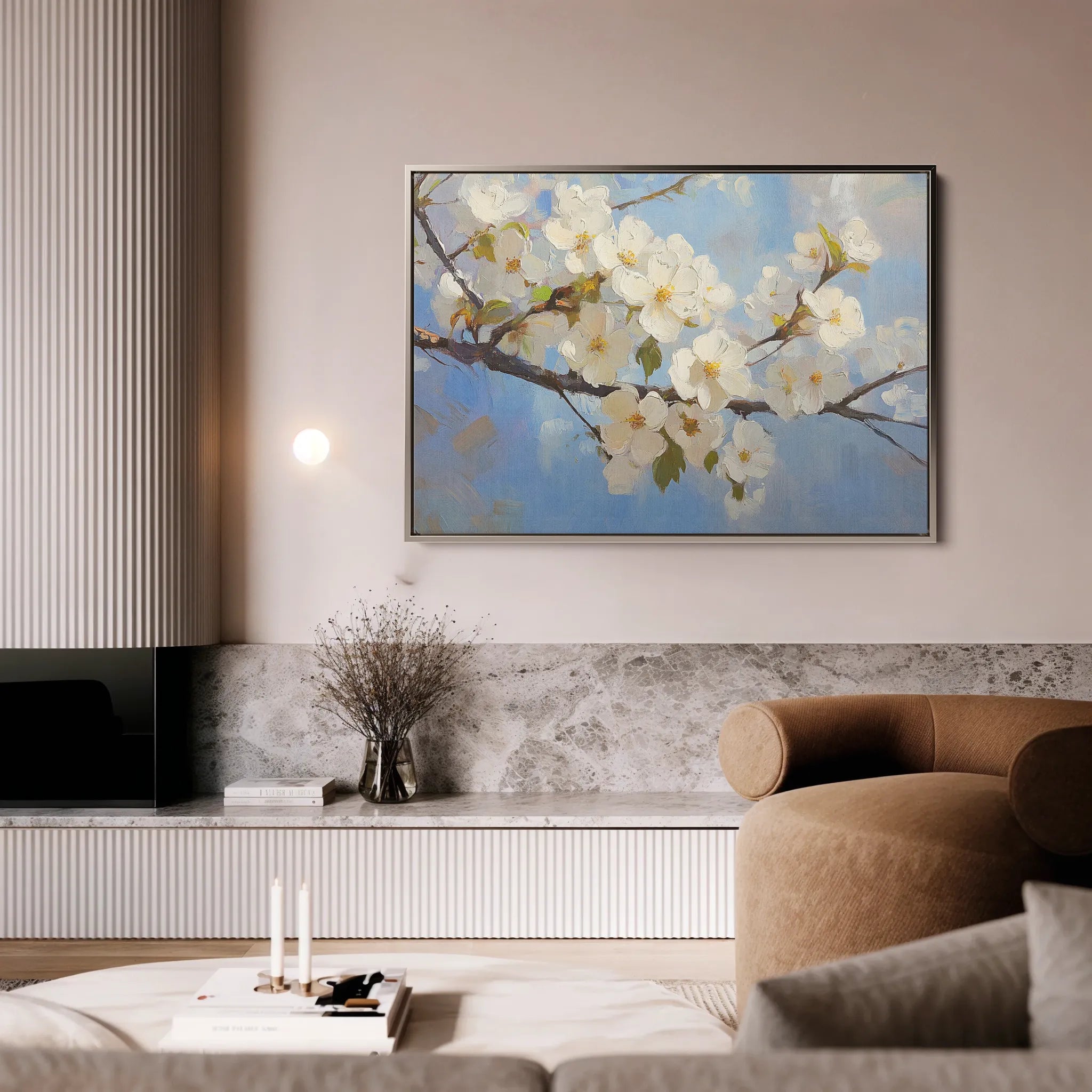 Floral 1049 Canvas Art 18" x 24" / 45 x 60 cm / Black