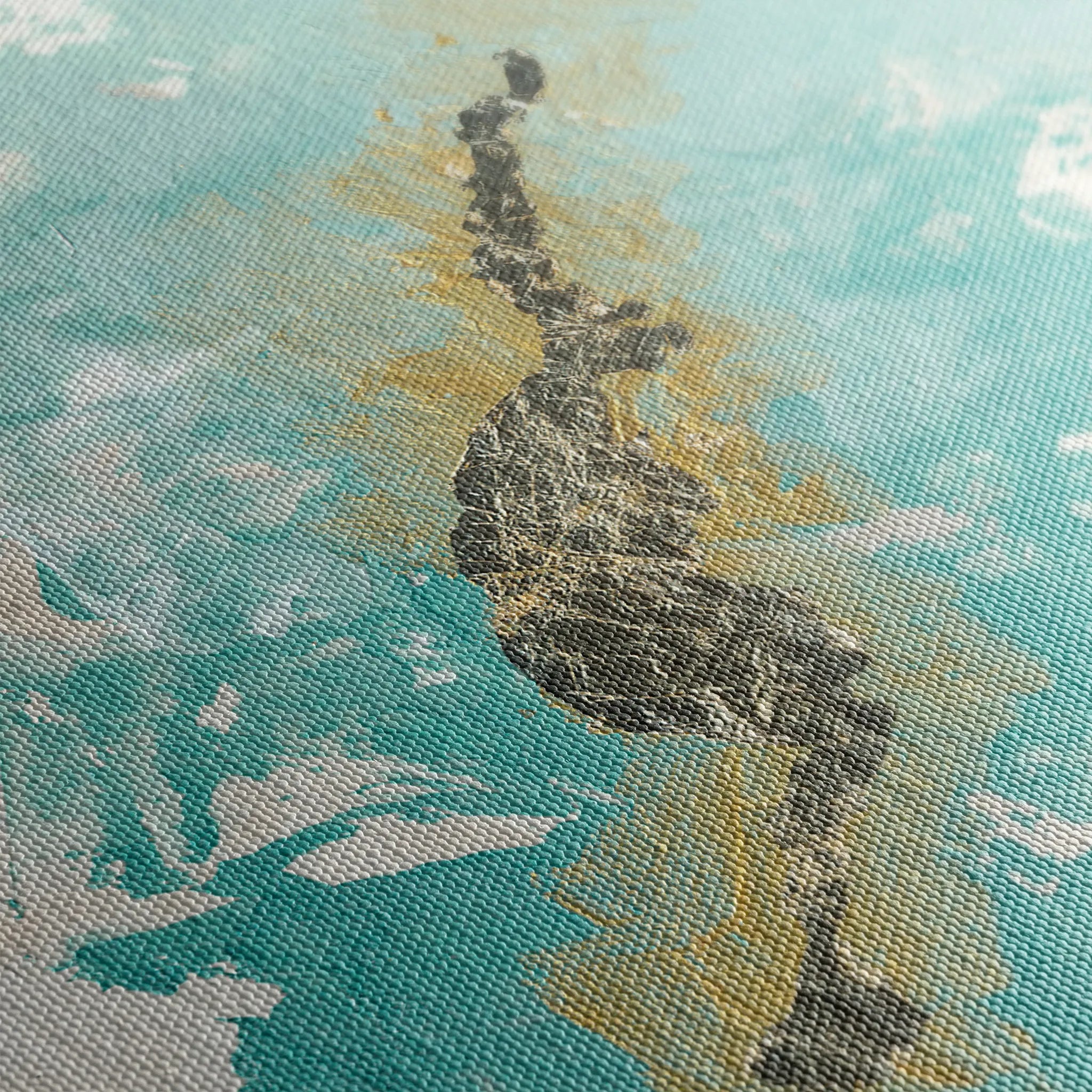 Abstract 105 Canvas Art 18" x 24" / 45 x 60 cm / Black