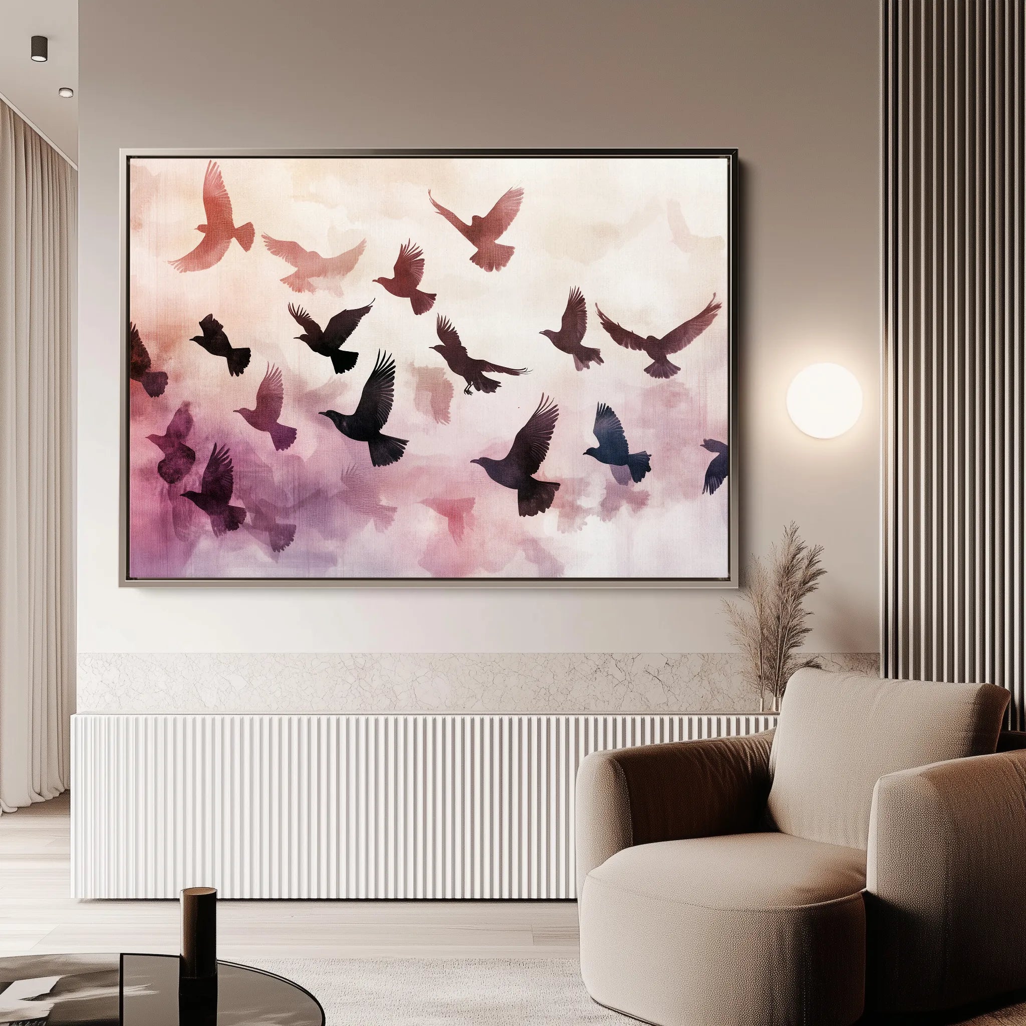 Animals 105 Canvas Art 18" x 24" / 45 x 60 cm / Black