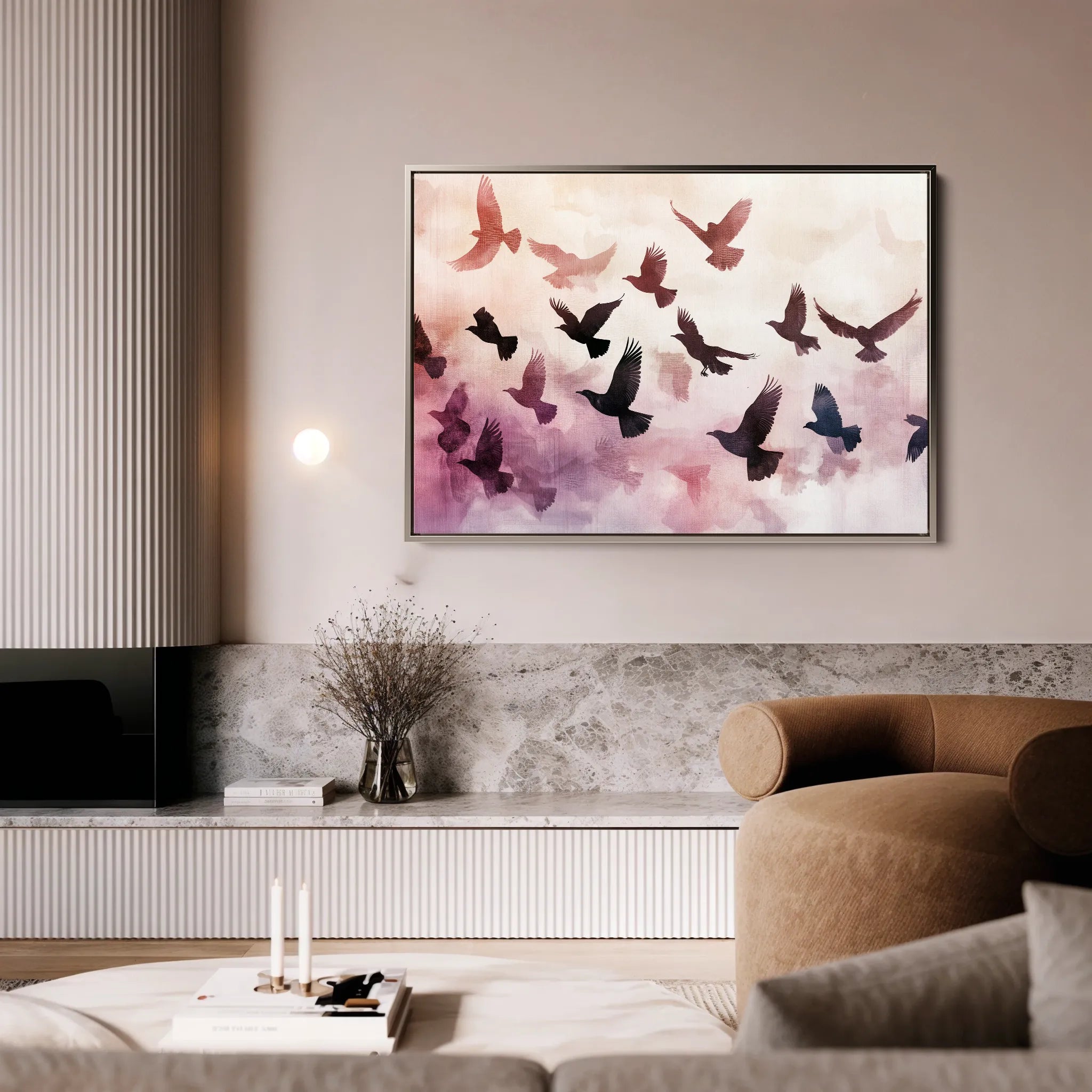 Animals 105 Canvas Art 18" x 24" / 45 x 60 cm / Black