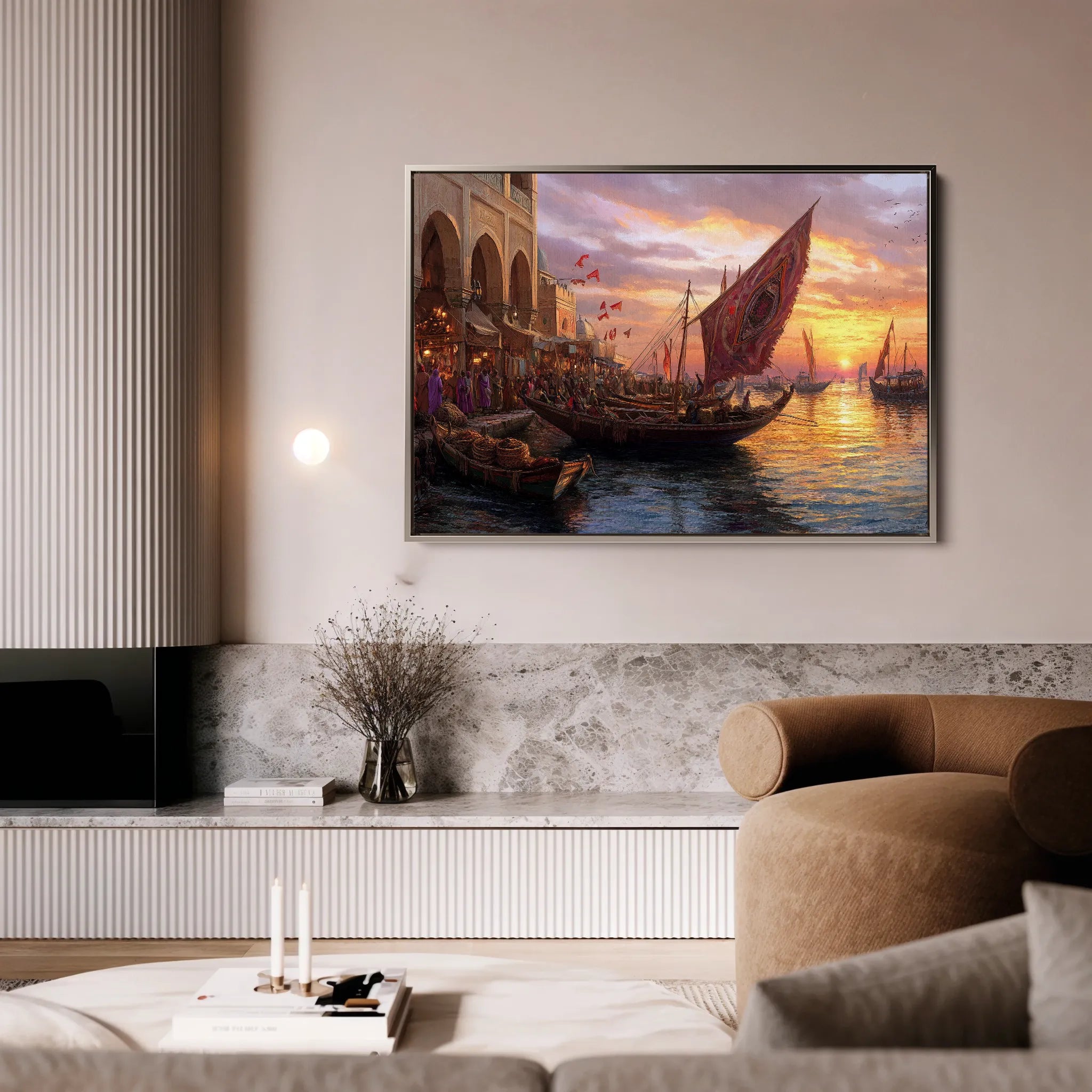 Orientalist 105 Canvas Art 18" x 24" / 45 x 60 cm / Black