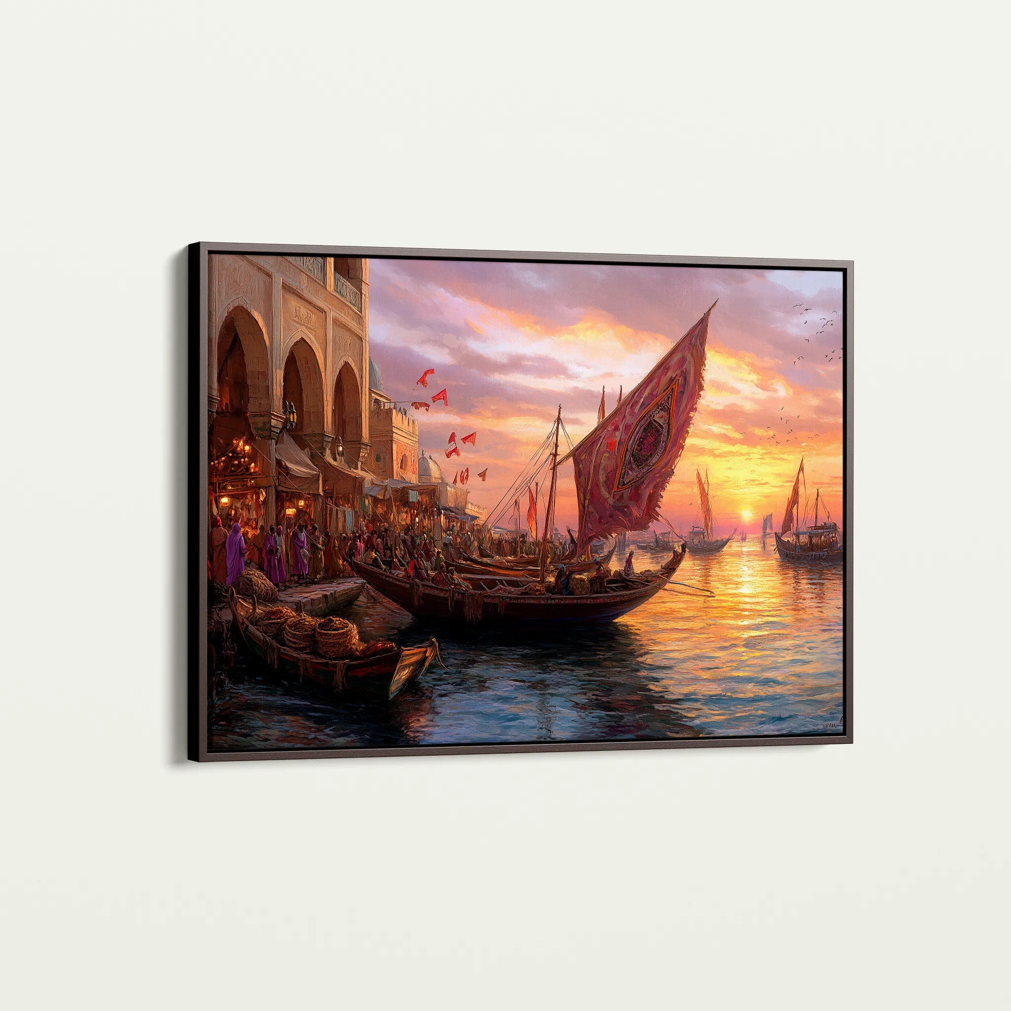 Orientalist 105 Canvas Art 18" x 24" / 45 x 60 cm / Black