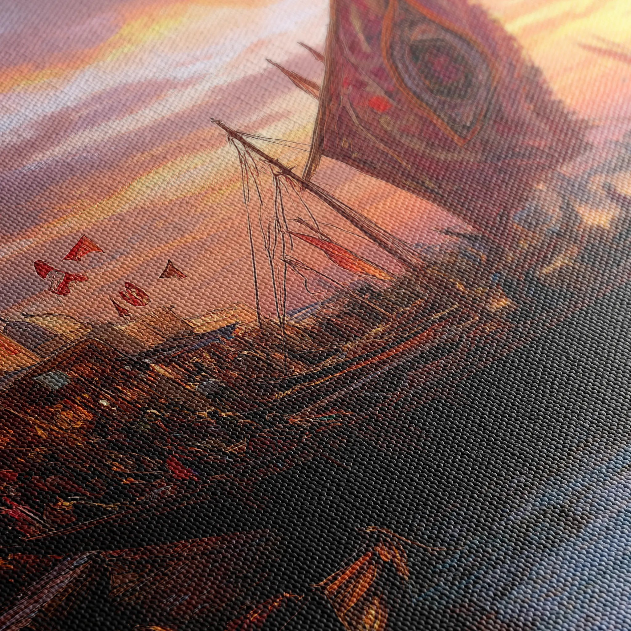 Orientalist 105 Canvas Art 18" x 24" / 45 x 60 cm / Black