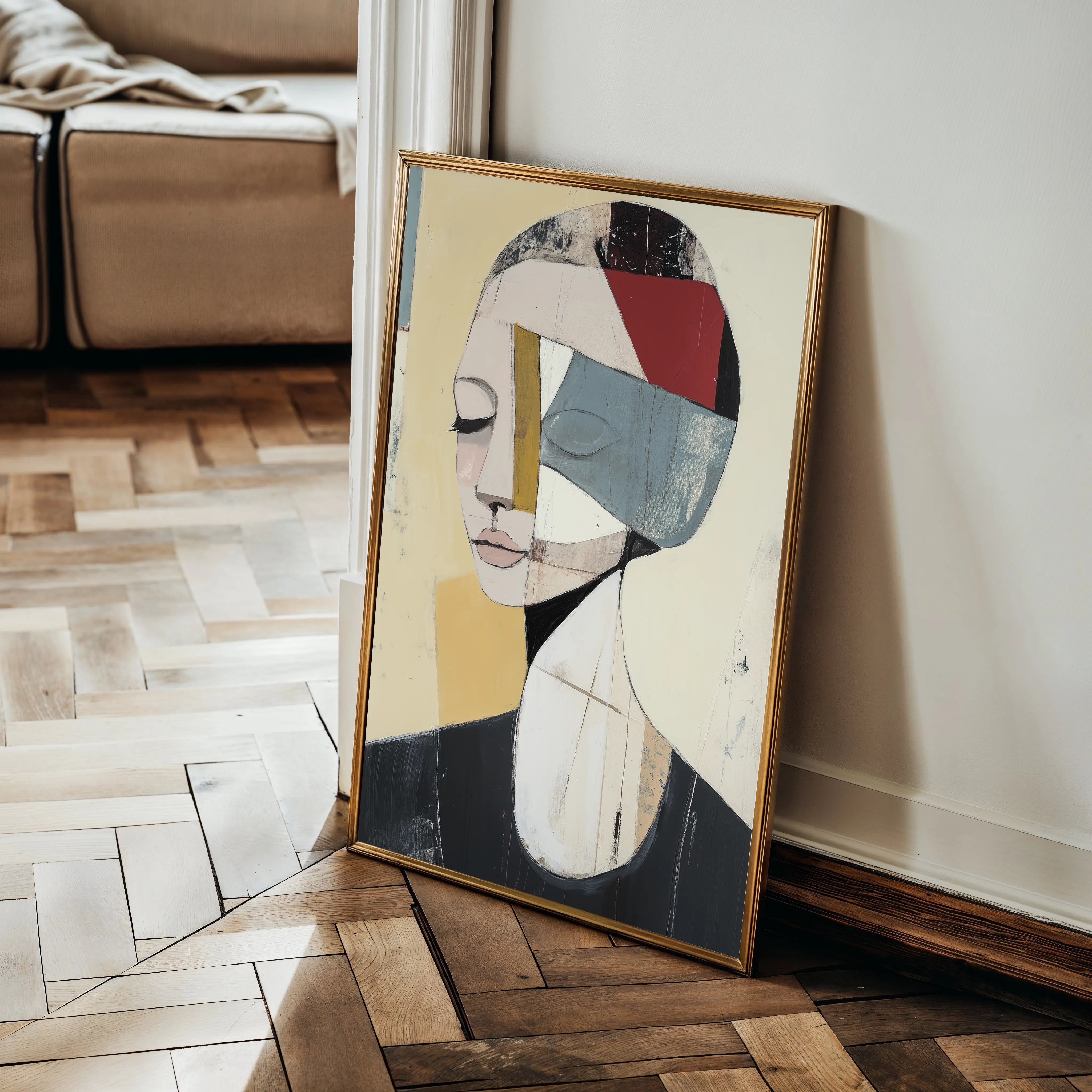 Portrait 105 Canvas Art 18" x 24" / 45 x 60 cm / Black