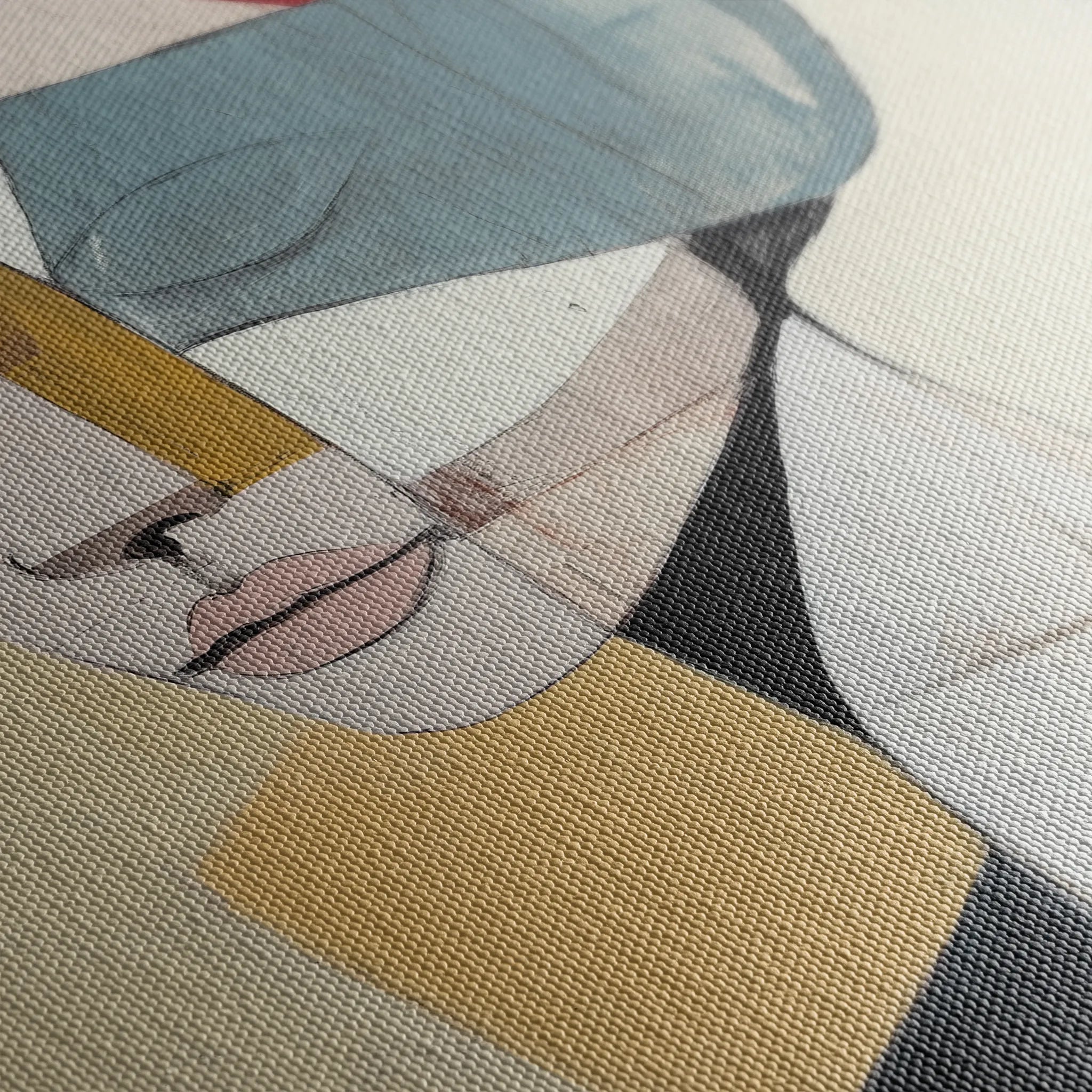 Portrait 105 Canvas Art 18" x 24" / 45 x 60 cm / Black