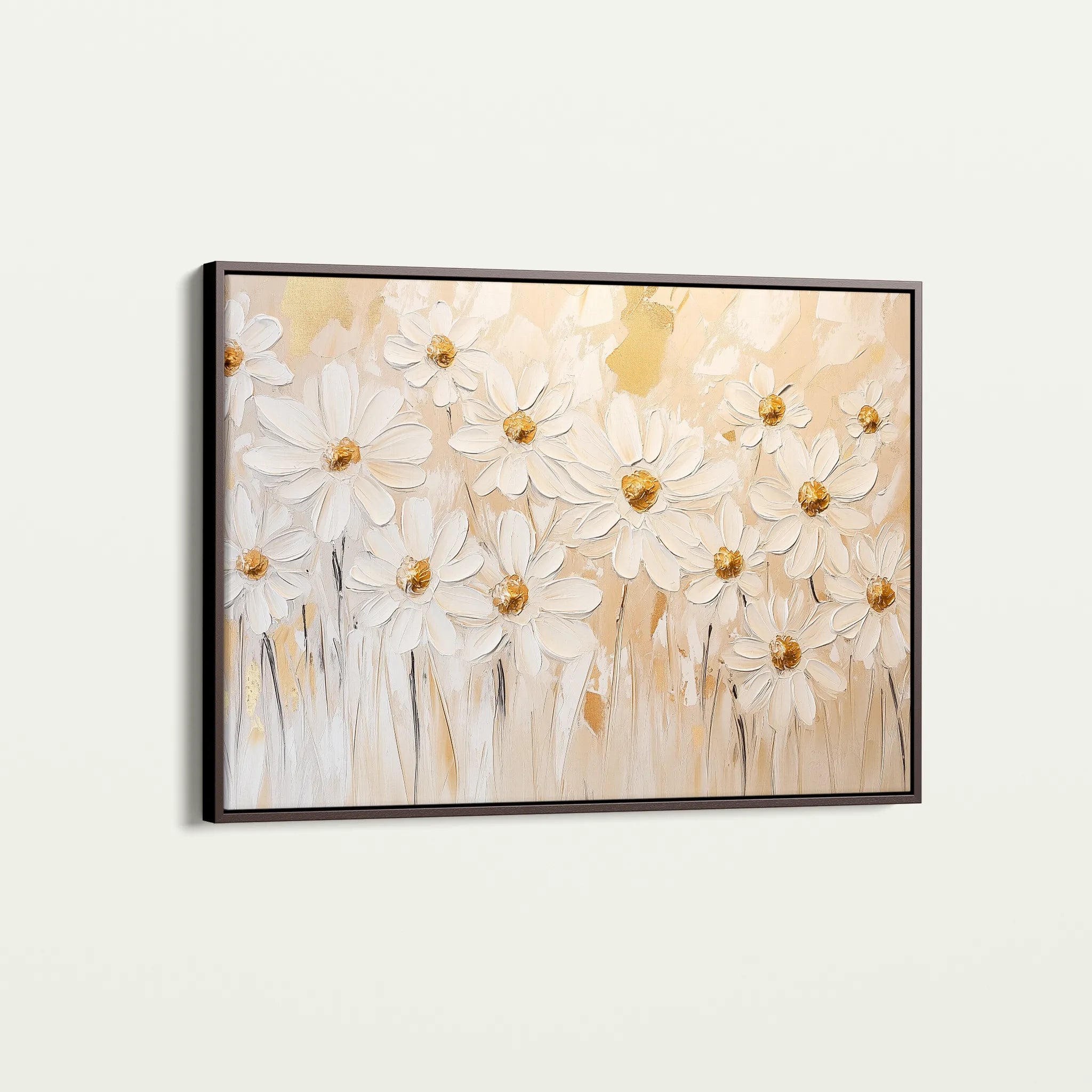 Floral 1050 Canvas Art 18" x 24" / 45 x 60 cm / Black