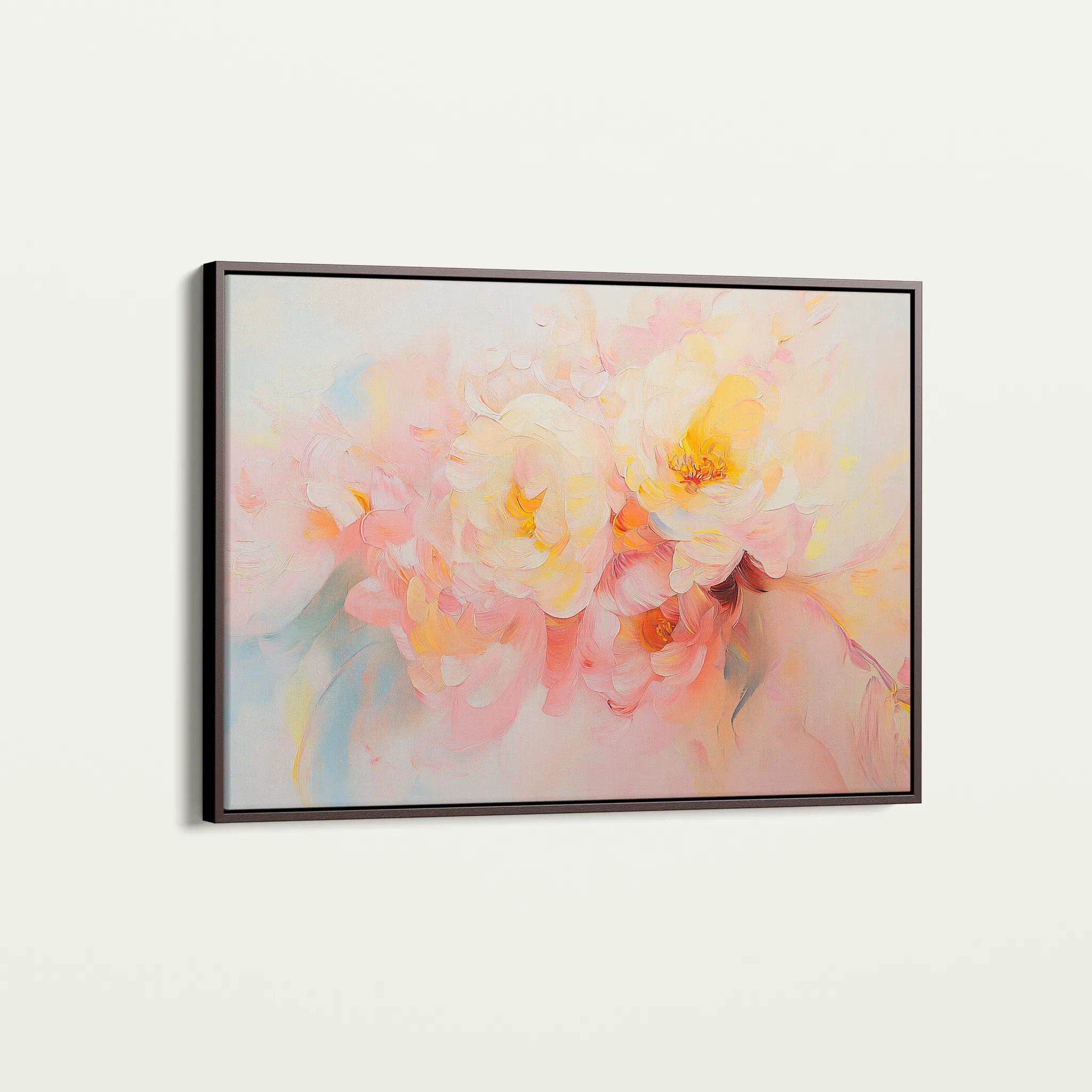 Floral 1051 Canvas Art 18" x 24" / 45 x 60 cm / Black