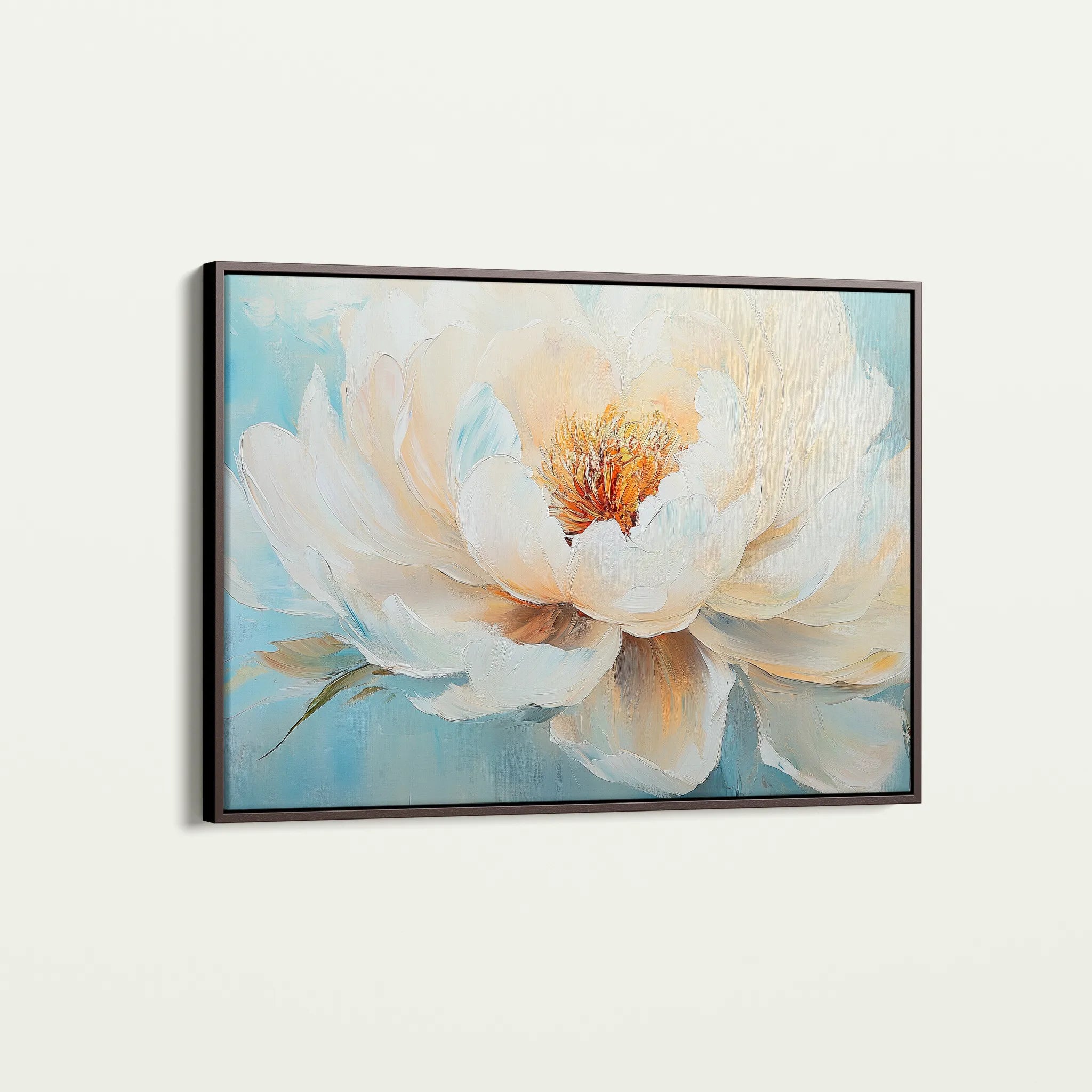 Floral 1053 Canvas Art 18" x 24" / 45 x 60 cm / Black