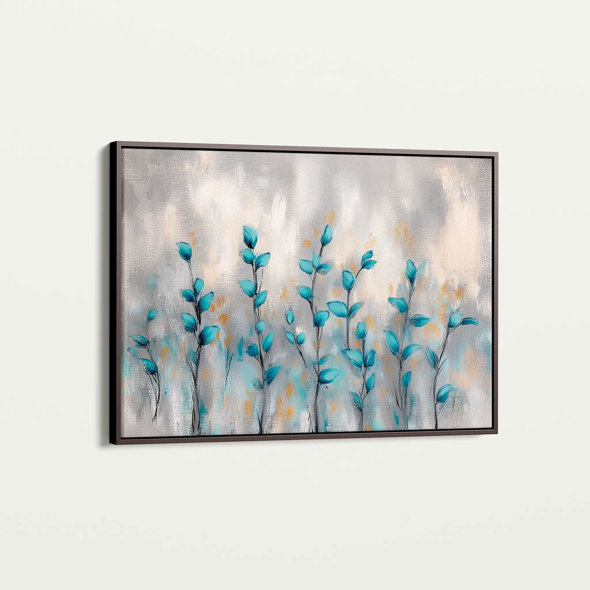 Floral 1054 Canvas Art 18" x 24" / 45 x 60 cm / Black