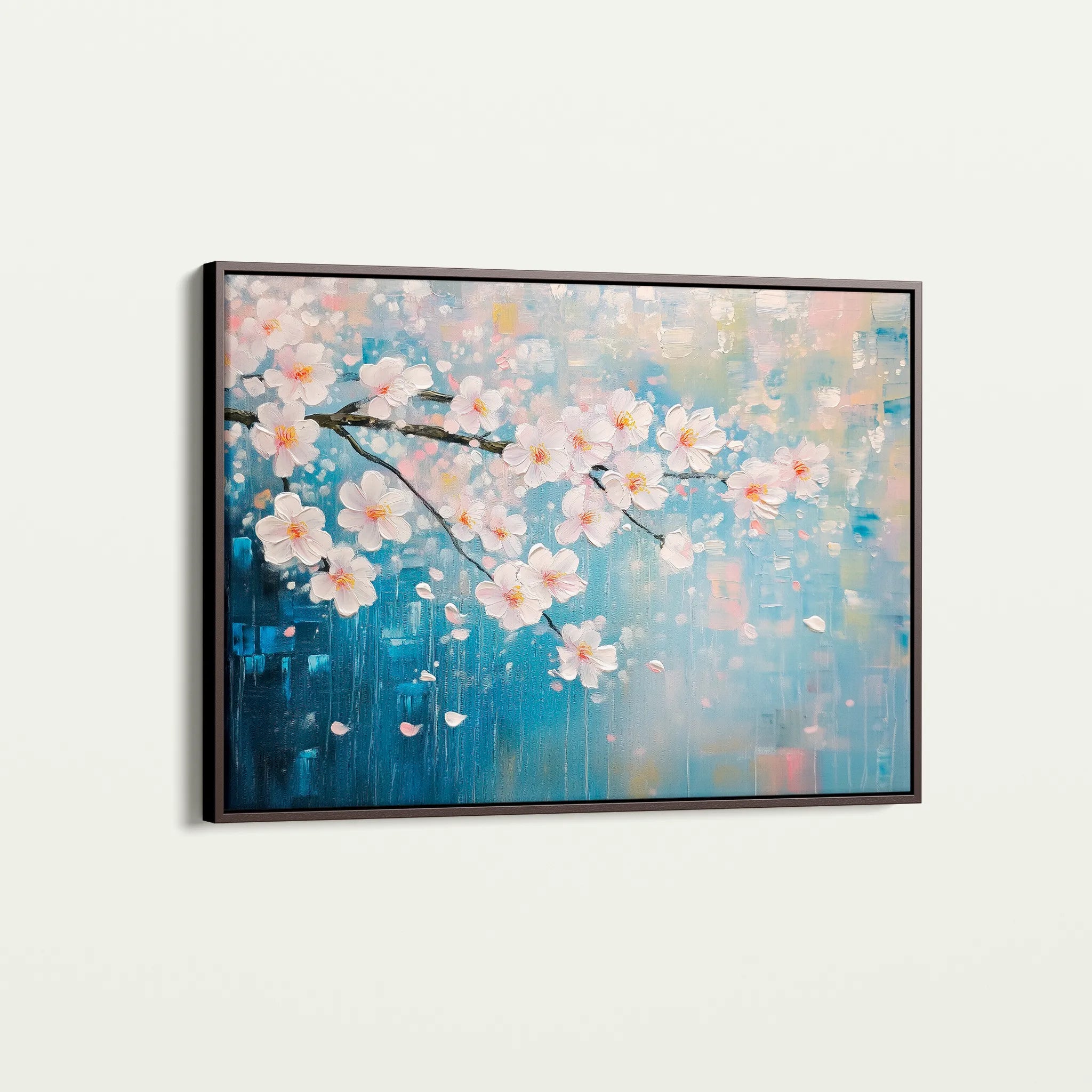 Floral 1055 Canvas Art 18" x 24" / 45 x 60 cm / Black