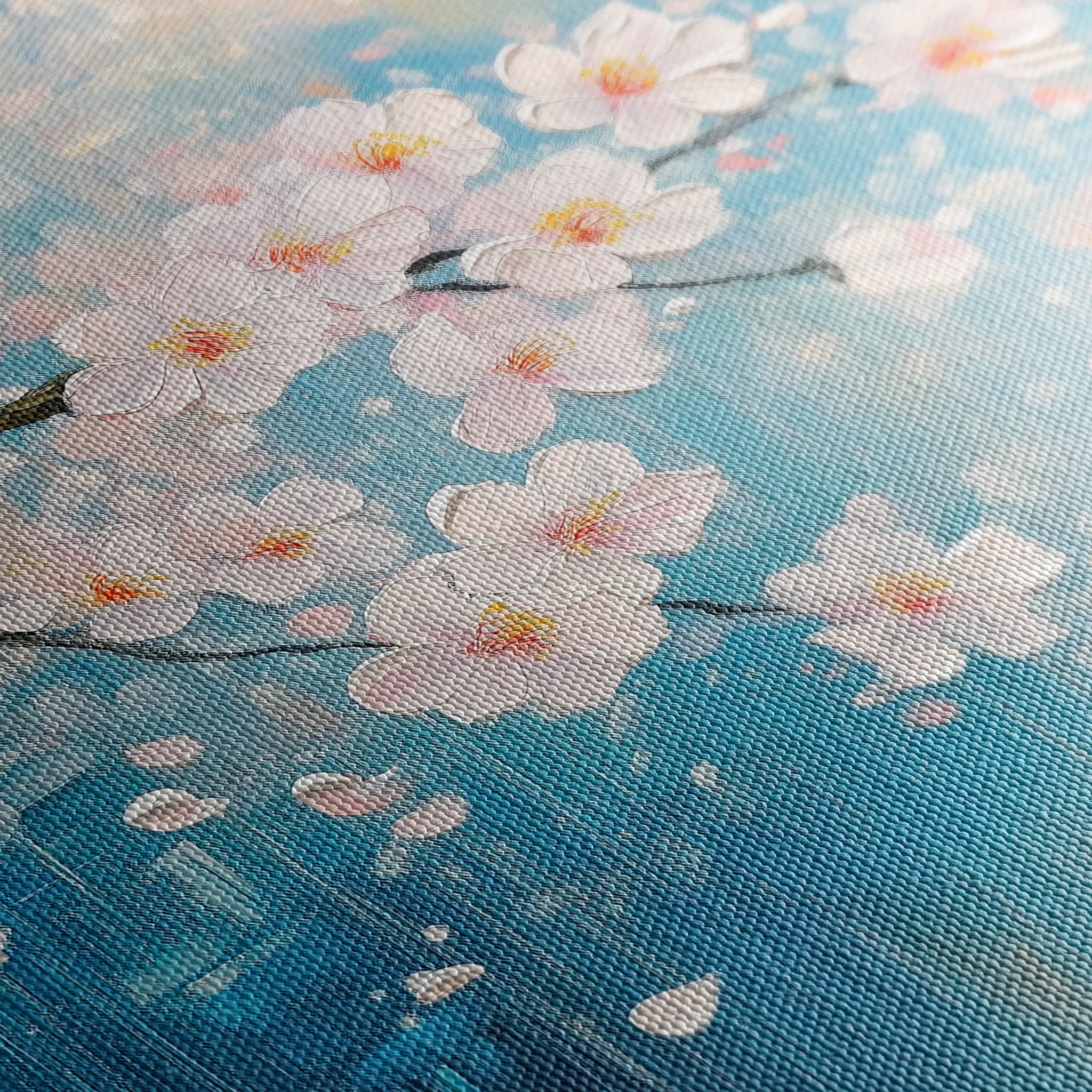 Floral 1055 Canvas Art 18" x 24" / 45 x 60 cm / Black