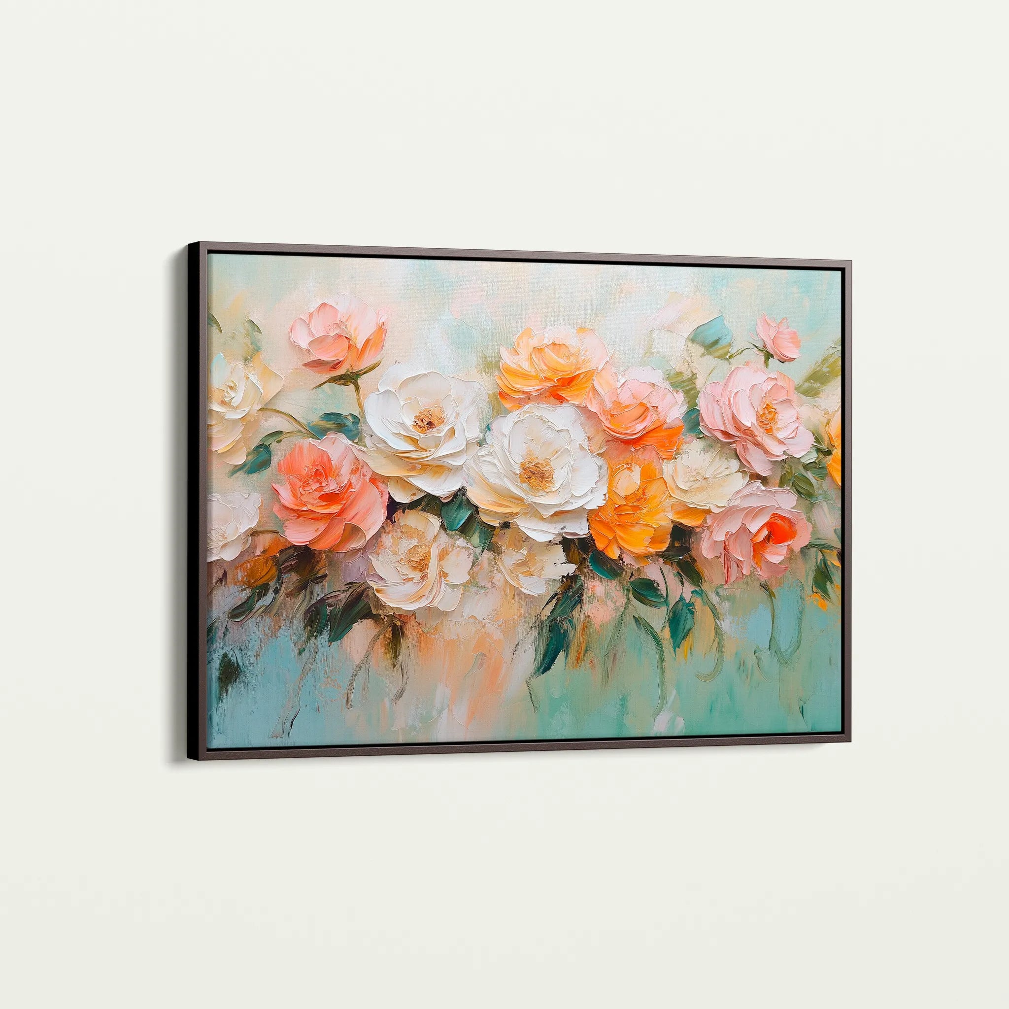 Floral 1056 Canvas Art 18" x 24" / 45 x 60 cm / Black